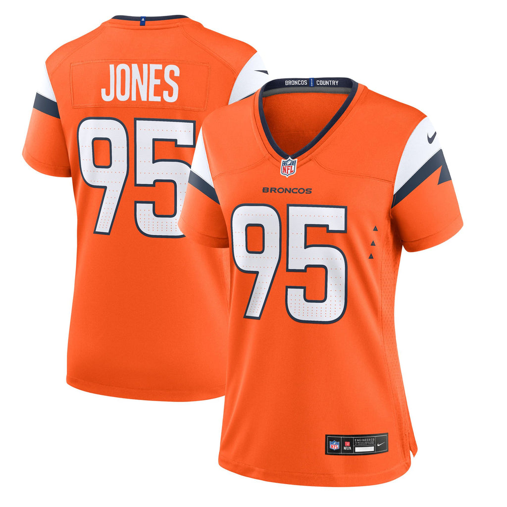 Women's Denver Broncos Saivion Jones Nike Orange Team Game Jersey