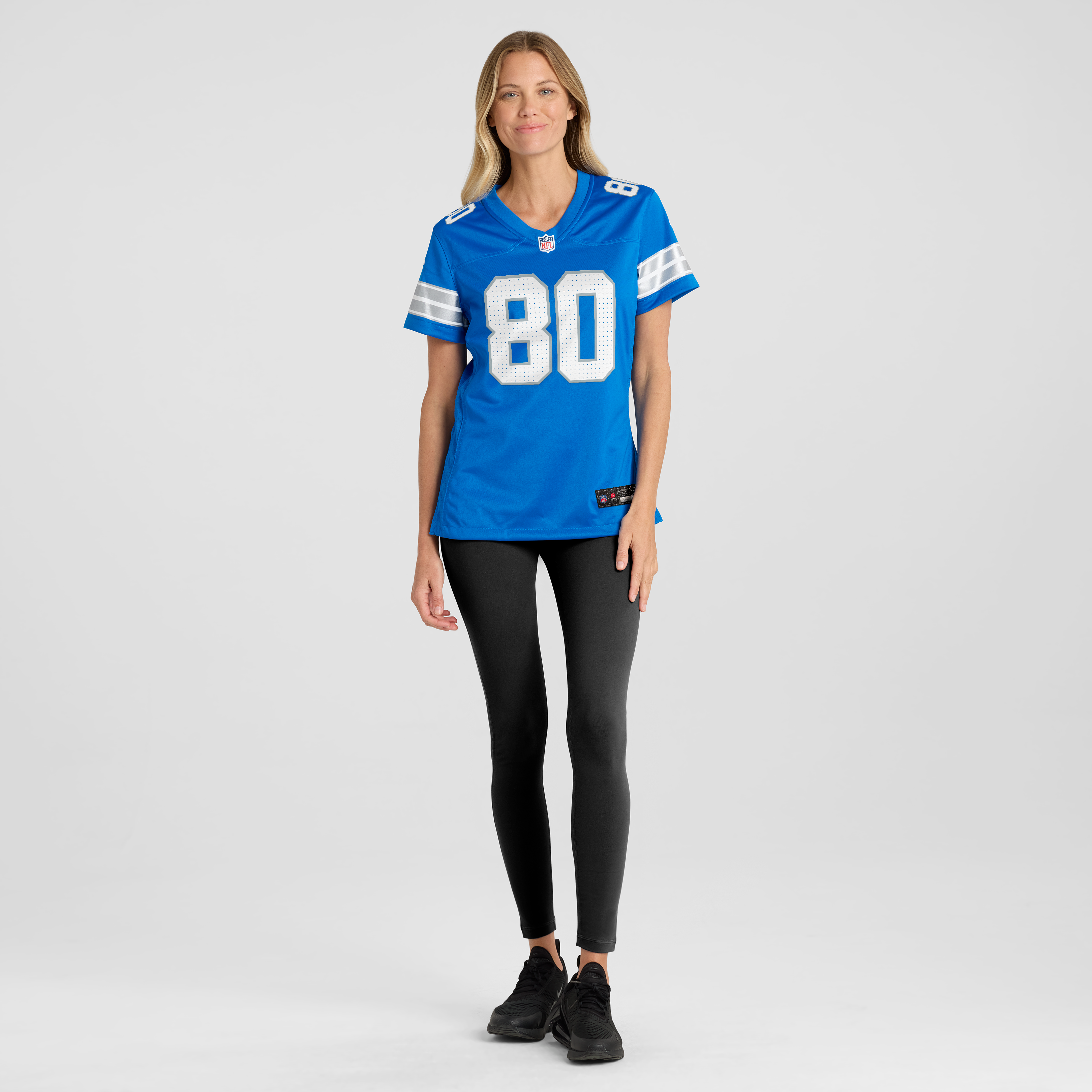 Women's Detroit Lions Malik Cunningham Nike Blue Team Game Jersey