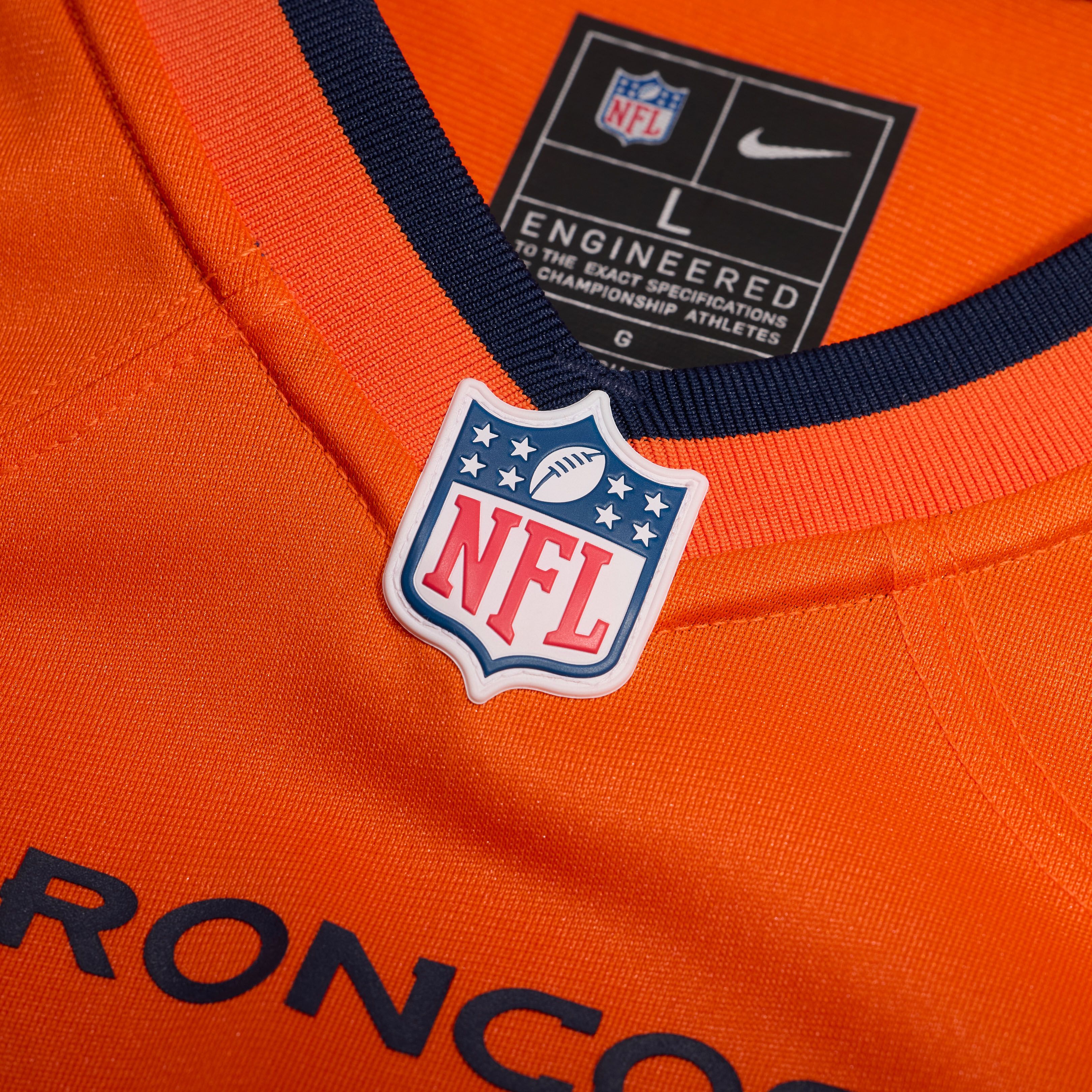 Men's Denver Broncos Tyler Onyedim Nike Orange Game Jersey