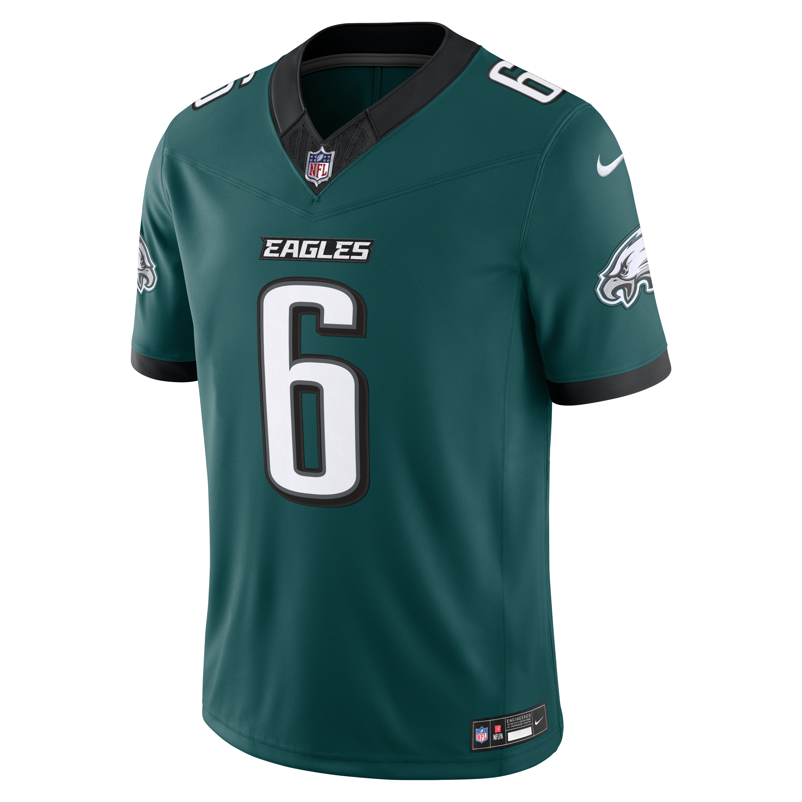 Men's Philadelphia Eagles Devonta Smith Nike Midnight Green Team Vapor Fuse Stitched Limited Jersey