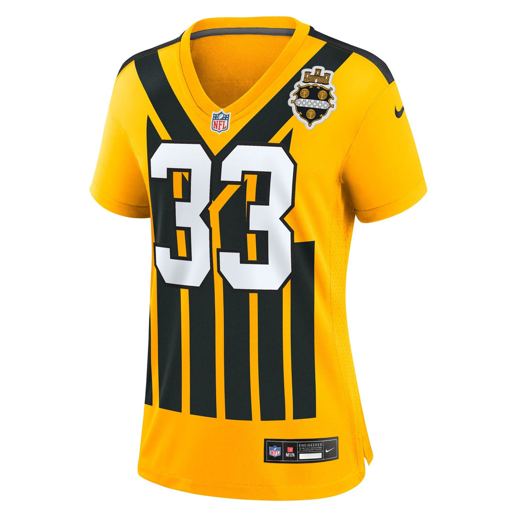 Women's Pittsburgh Steelers Jack Sawyer Nike Gold Alternate Game Jersey