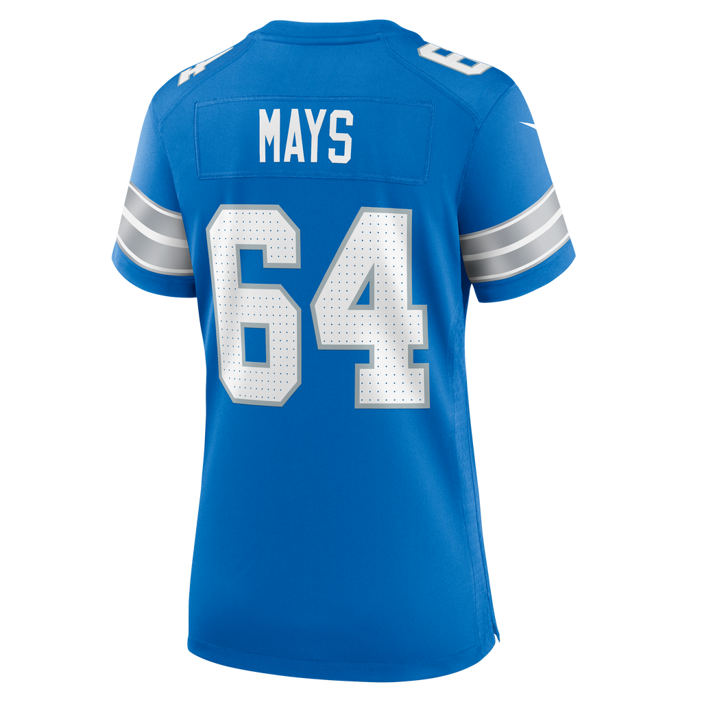 Women's Detroit Lions Cade Mays Nike Blue Team Game Jersey