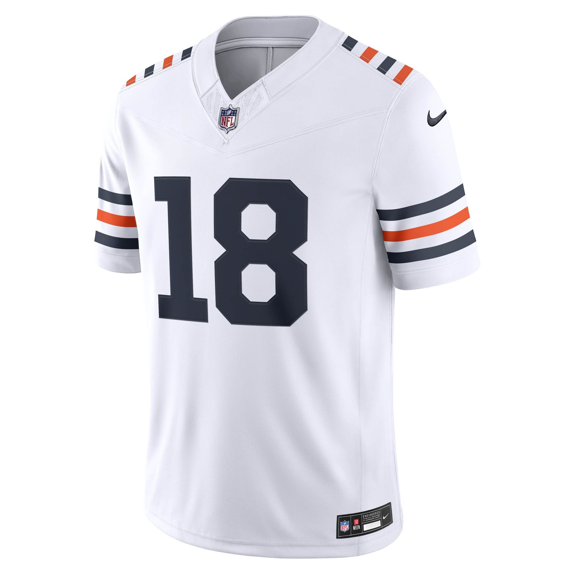 Men's Chicago Bears Caleb Williams Nike White Alternate Vapor Fuse Stitched Limited Jersey