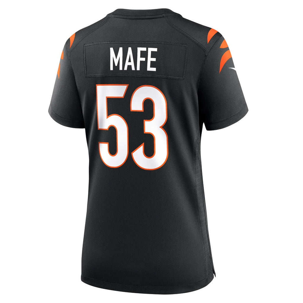 Women's Cincinnati Bengals Boye Mafe Nike Black Team Game Jersey