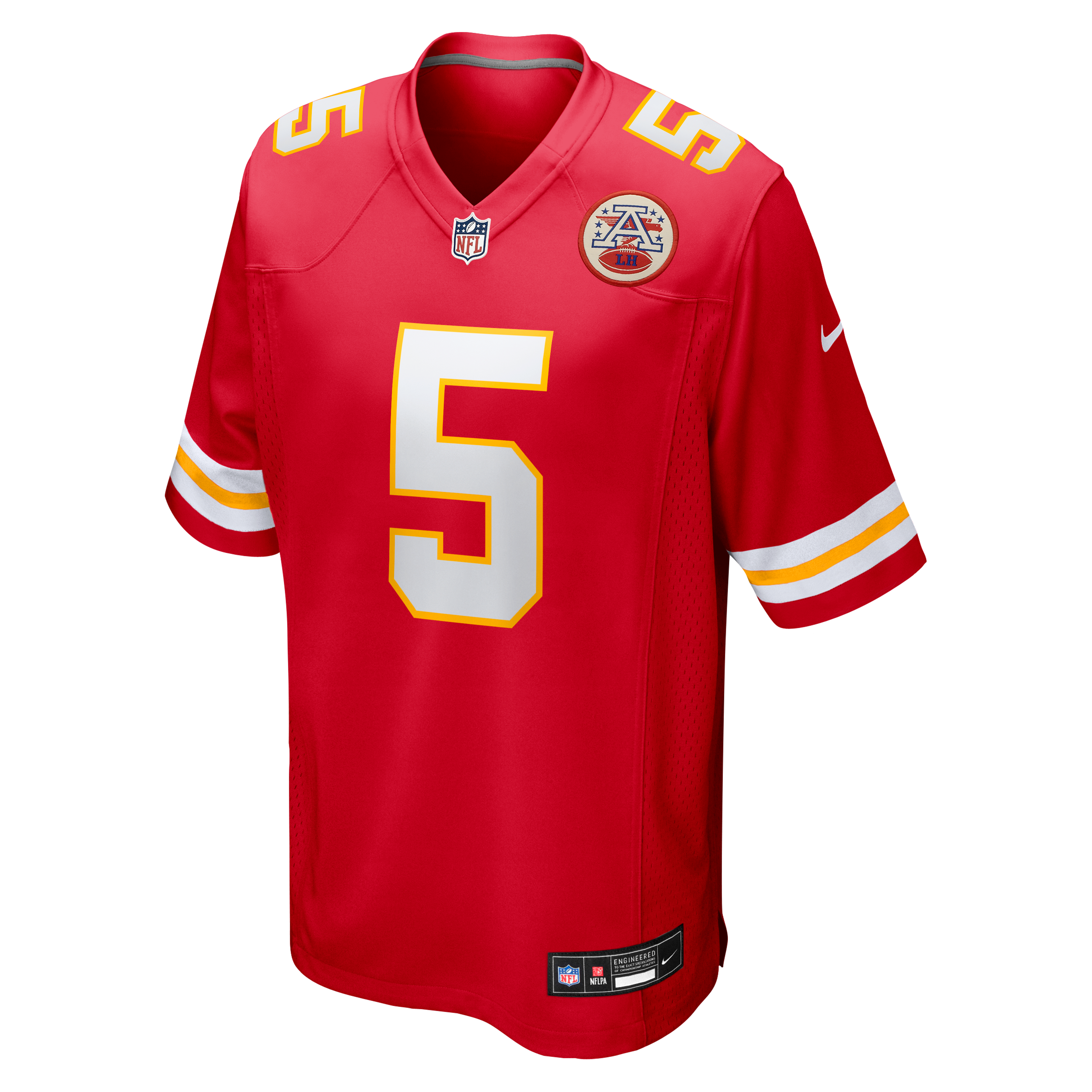 Men's Kansas City Chiefs Nike Red 2026 Nfl Draft First Round Pick No 6 Team Game Jersey