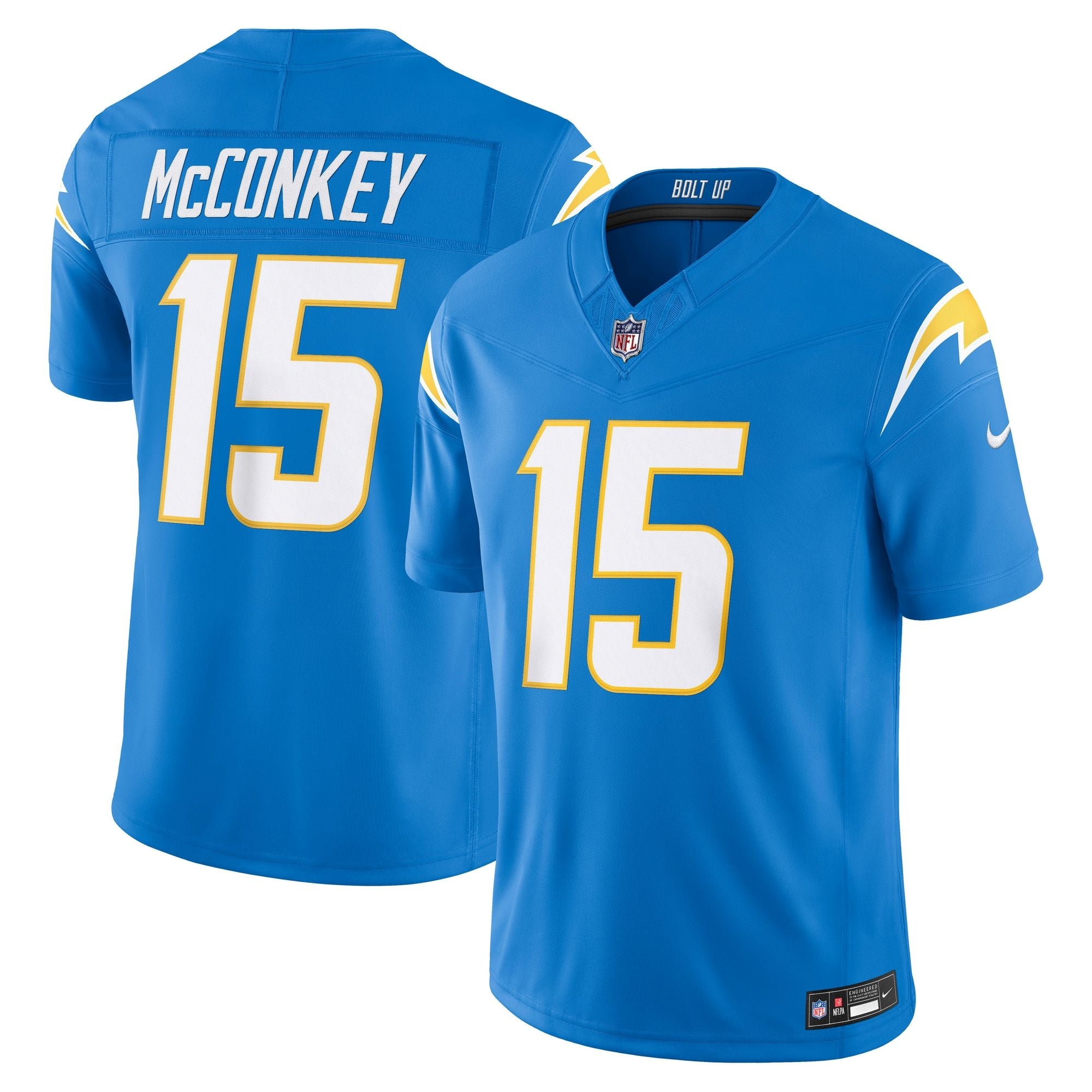 Men's Los Angeles Chargers Ladd Mcconkey Nike Powder Blue Team Vapor Fuse Stitched Limited Jersey