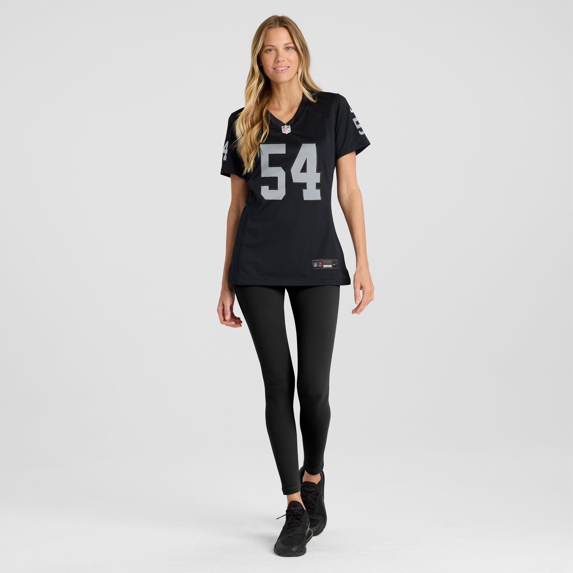 Women's Las Vegas Raiders Brennan Jackson Nike Black Team Game Jersey