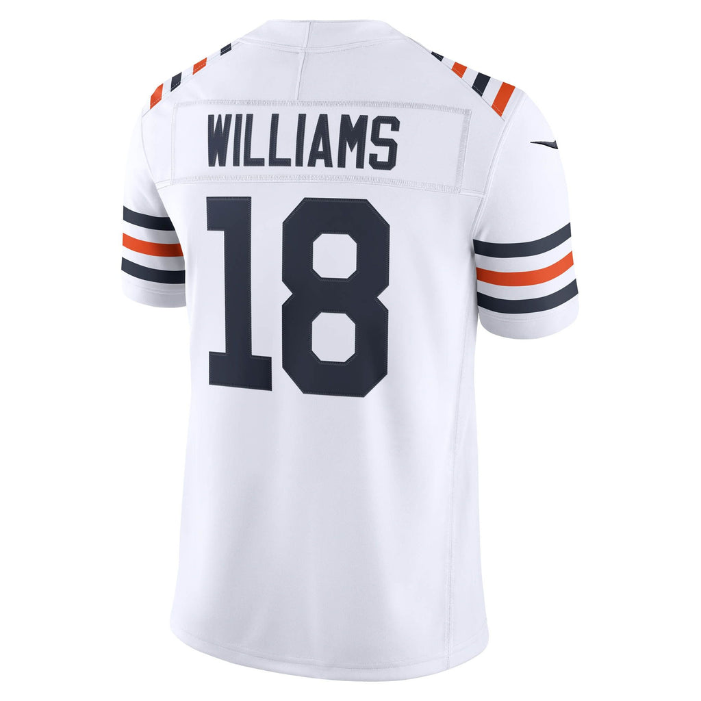 Men's Chicago Bears Caleb Williams Nike White Alternate Vapor Fuse Stitched Limited Jersey