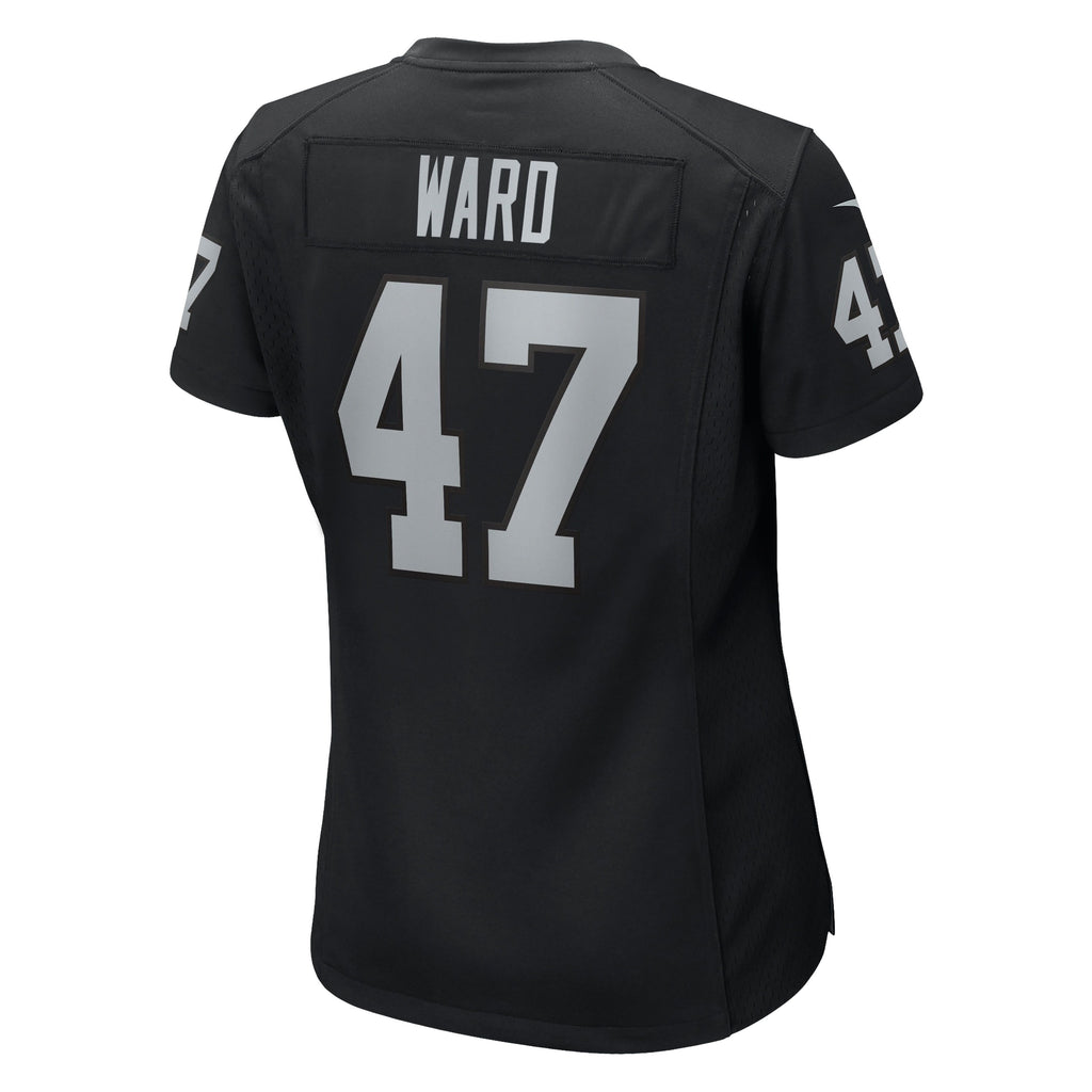 Women's Las Vegas Raiders Alex Ward Nike Black Team Game Jersey