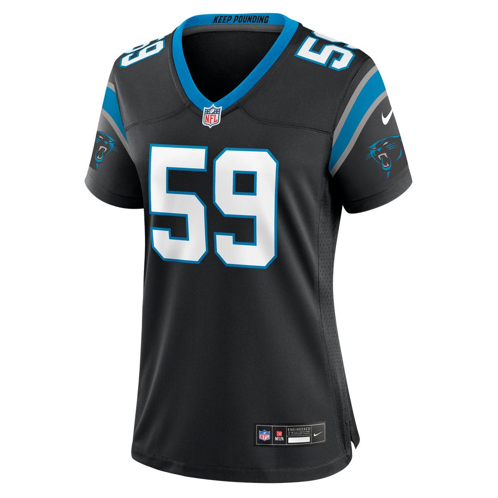 Women's Carolina Panthers Luke Kuechly Nike Black Team Game Jersey
