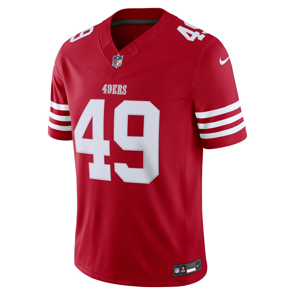 Men's San Francisco 49Ers The Faithful Nike Scarlet Team Vapor Fuse Stitched Limited Jersey