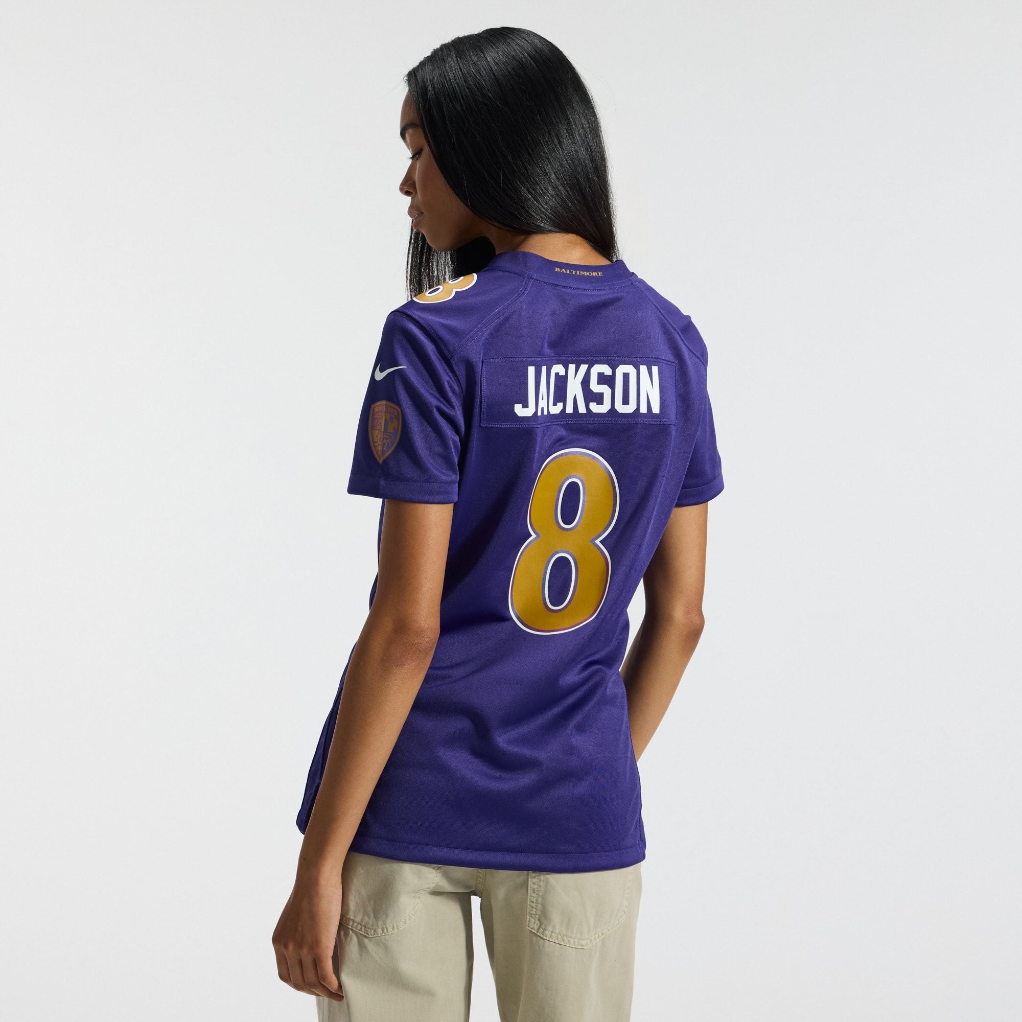 Women's Baltimore Ravens Lamar Jackson Nike Purple Alternate Game Jersey