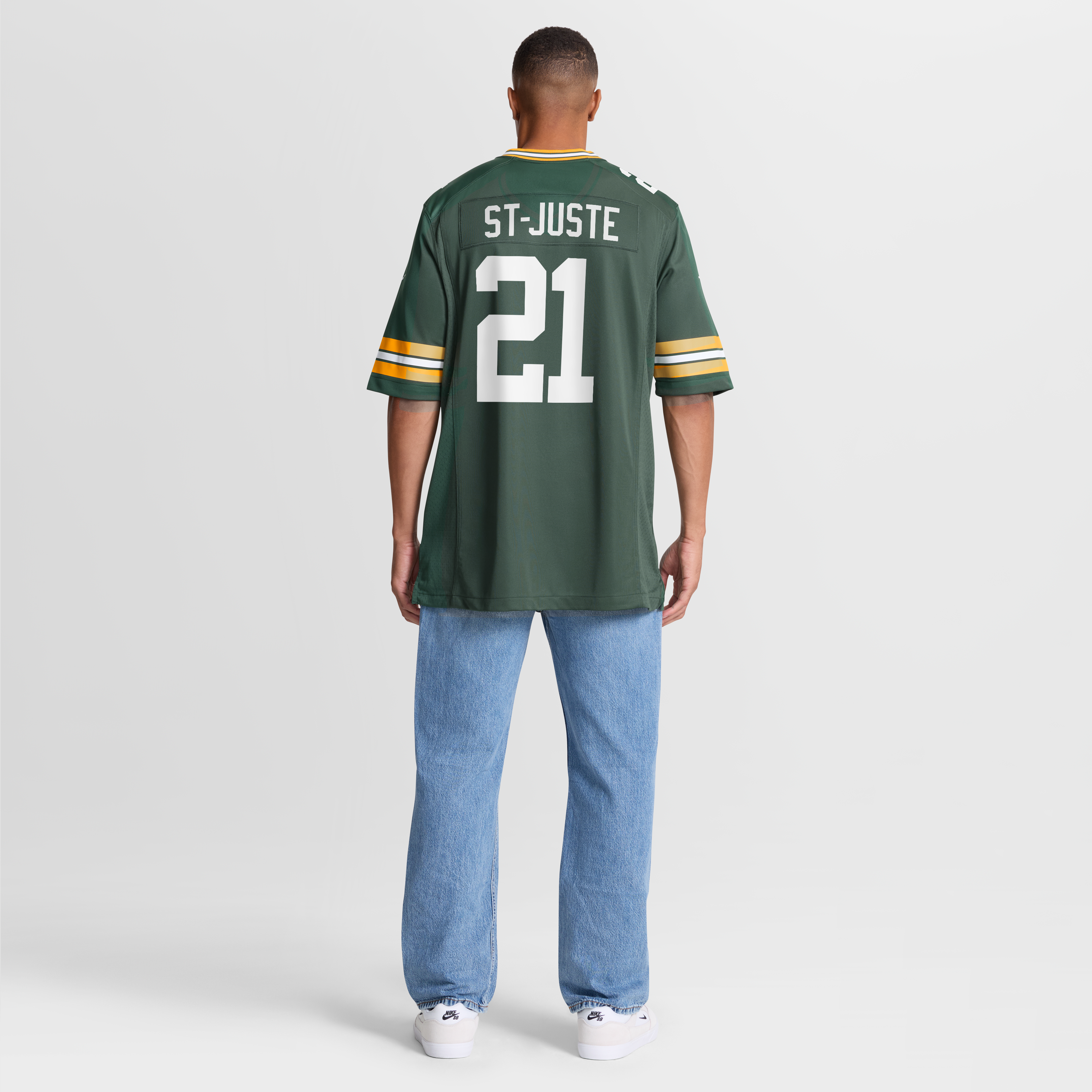 Men's Green Bay Packers Benjamin St Juste Nike Green Team Game Jersey