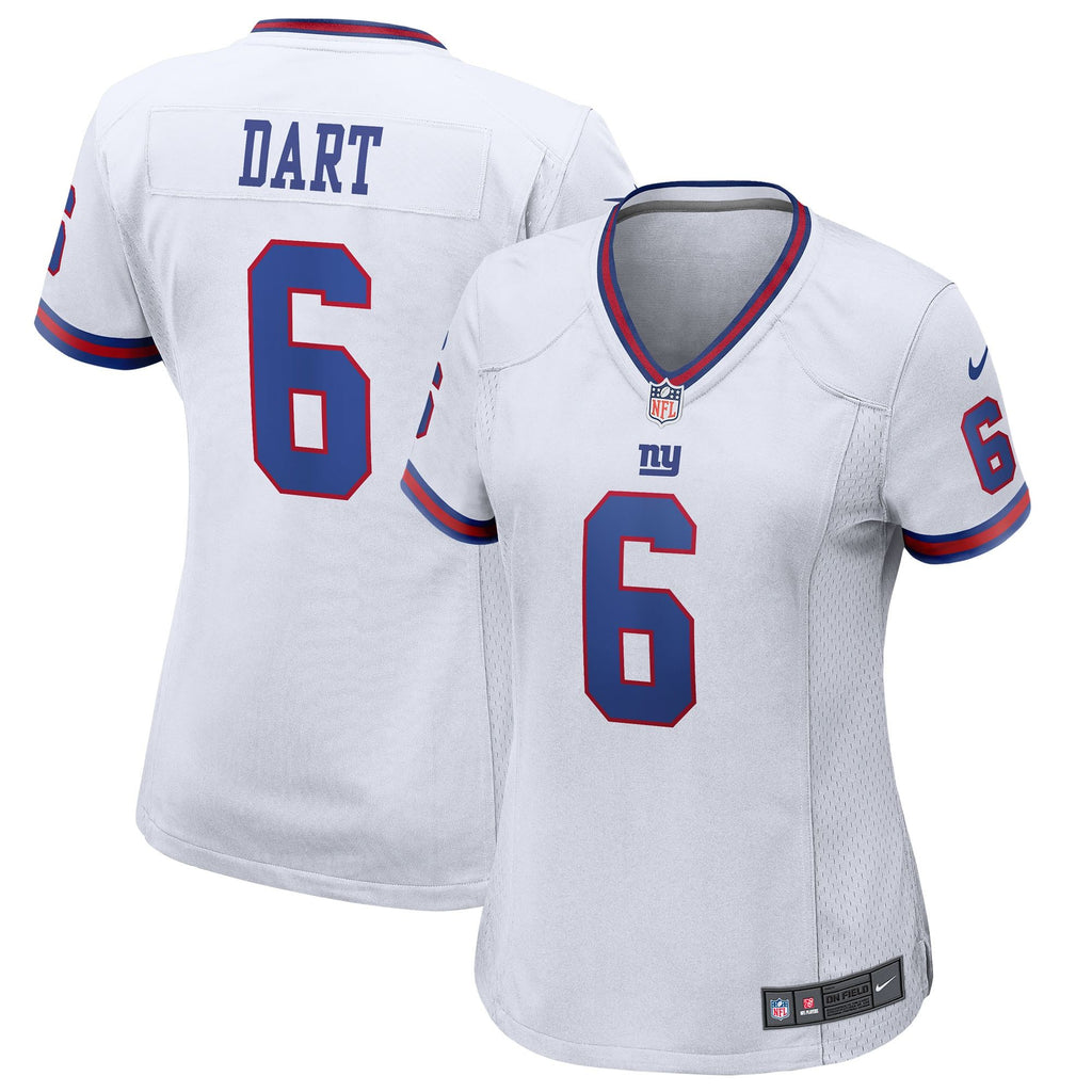 Women's New York Giants Jaxson Dart Nike White Alternate Vintage White Game Jersey