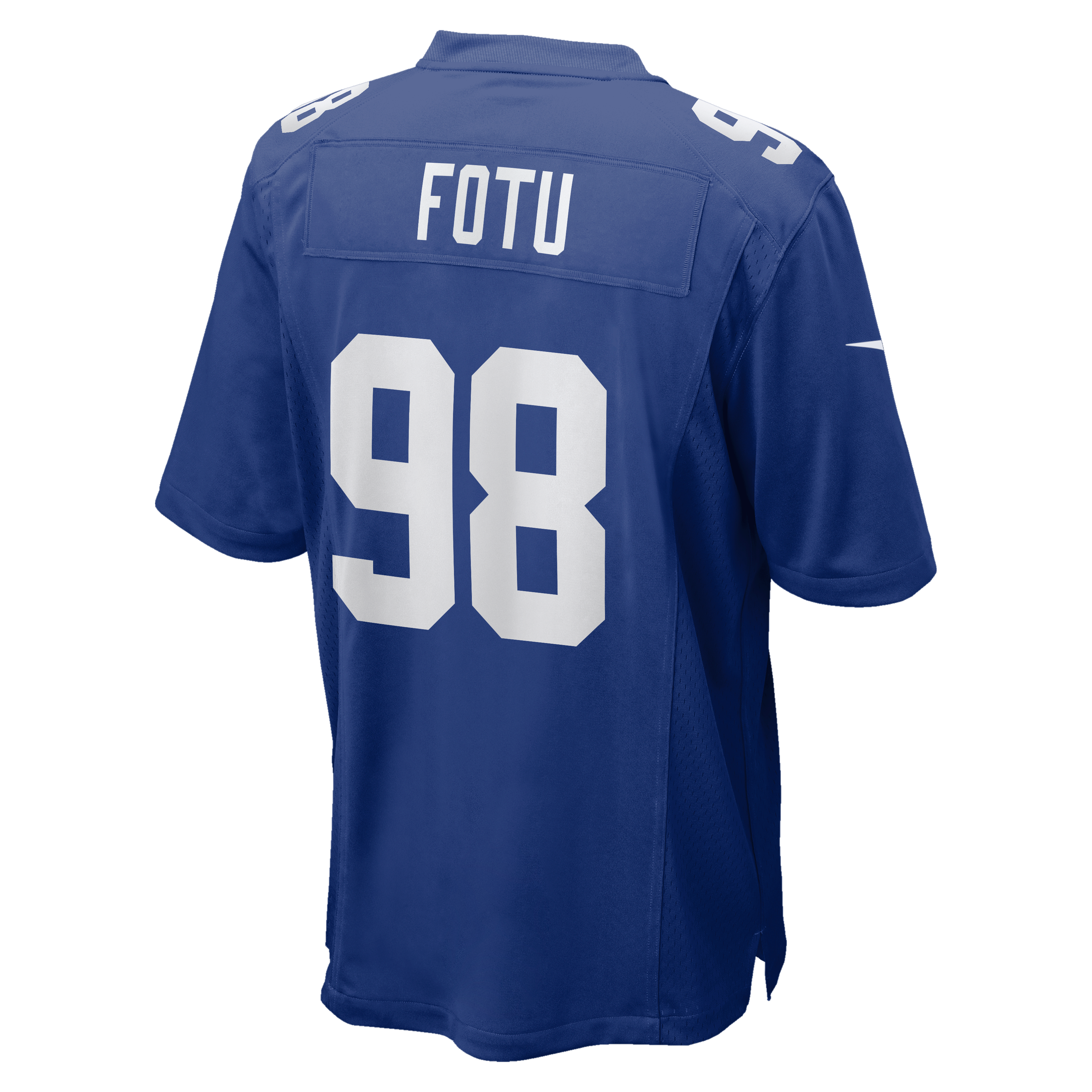 Men's New York Giants Leki Fotu Nike Royal Team Game Jersey