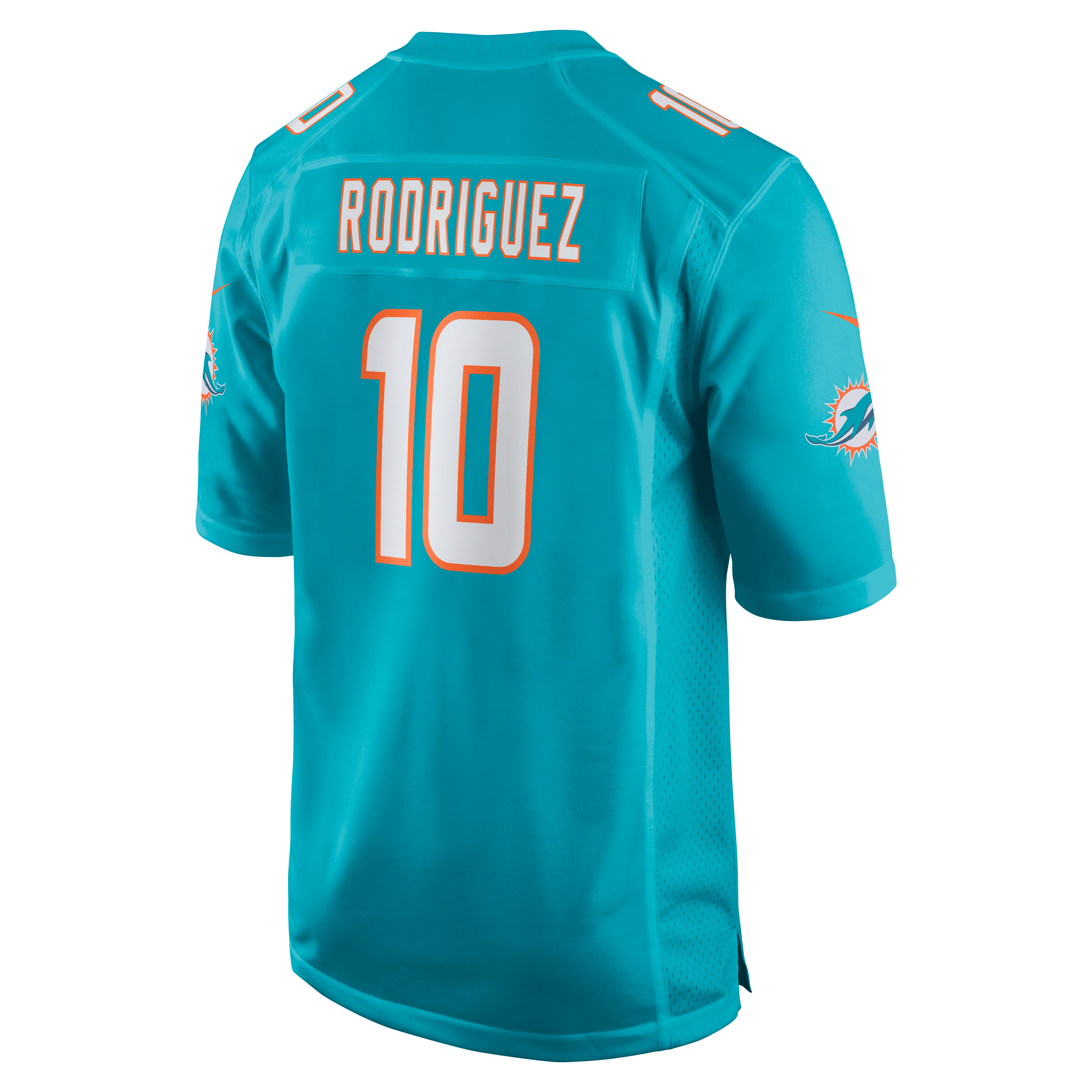 Men's Miami Dolphins Jacob Rodriguez Nike Aqua Game Jersey