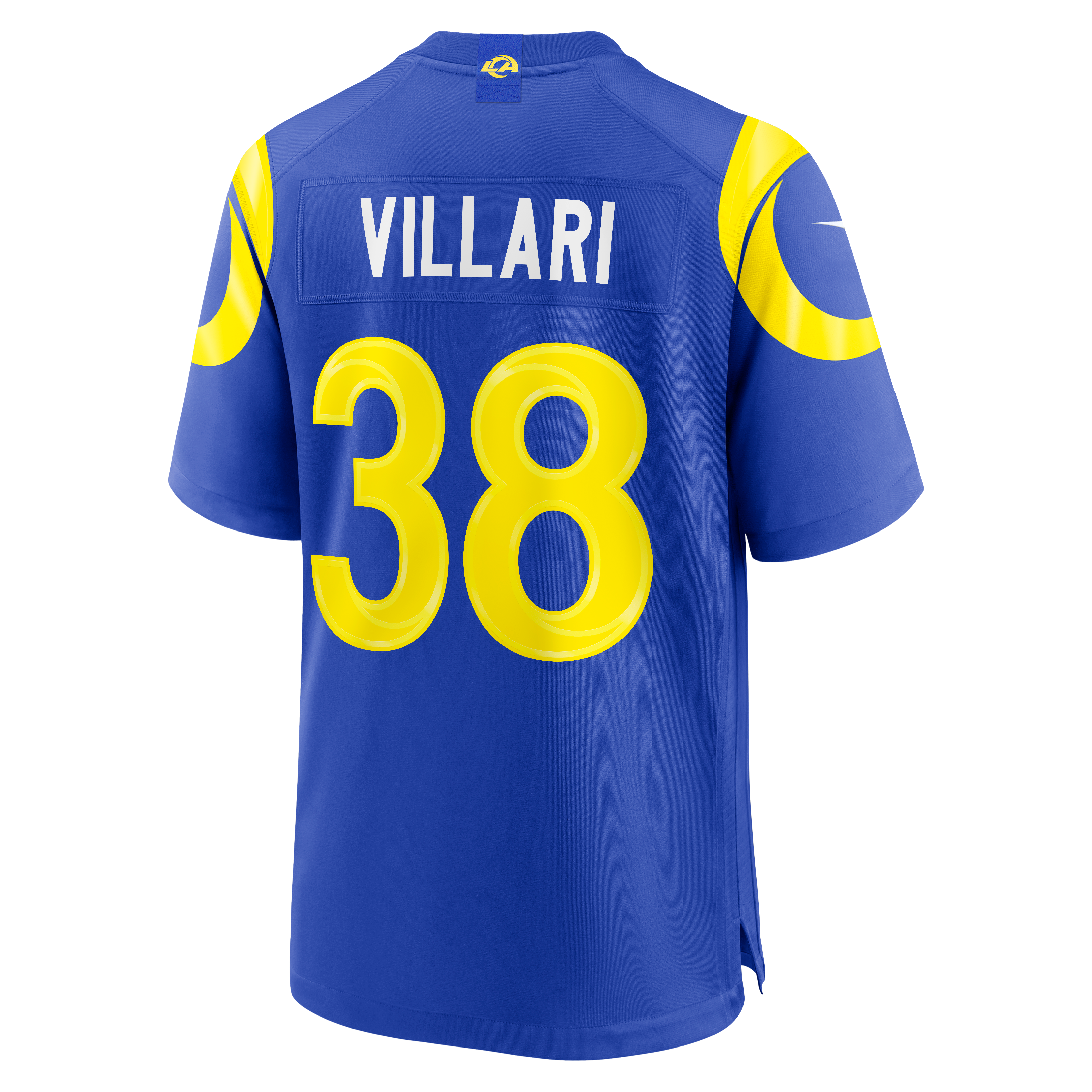 Men's Los Angeles Rams Dan Villari Nike Royal Game Jersey