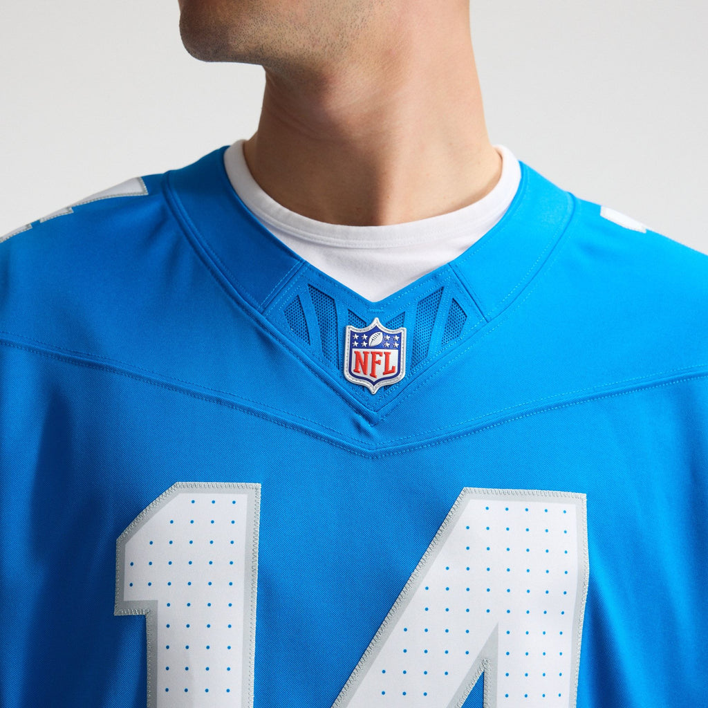Men's Detroit Lions Amon Ra St Brown Nike Blue Team Vapor Fuse Stitched Limited Jersey