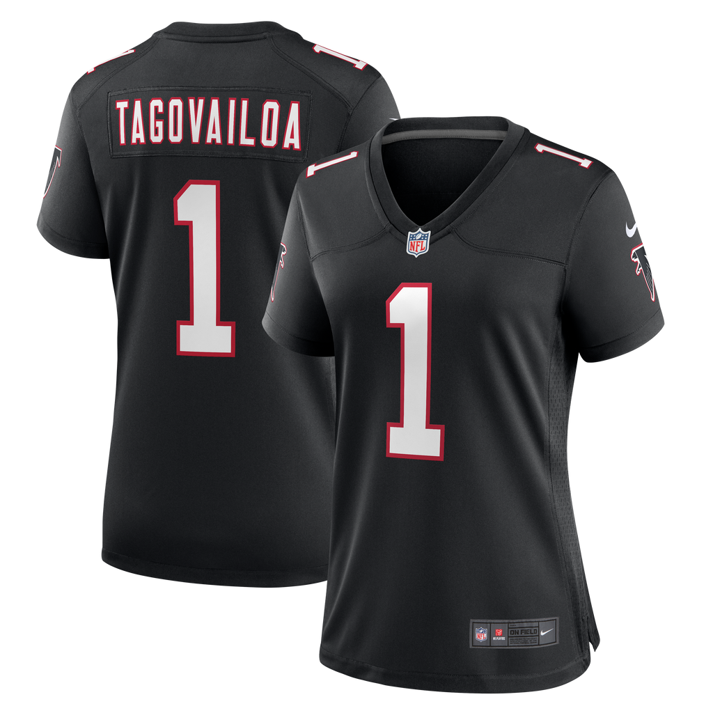 Women's Atlanta Falcons Tua Tagovailoa Nike Black Alternate Game Jersey