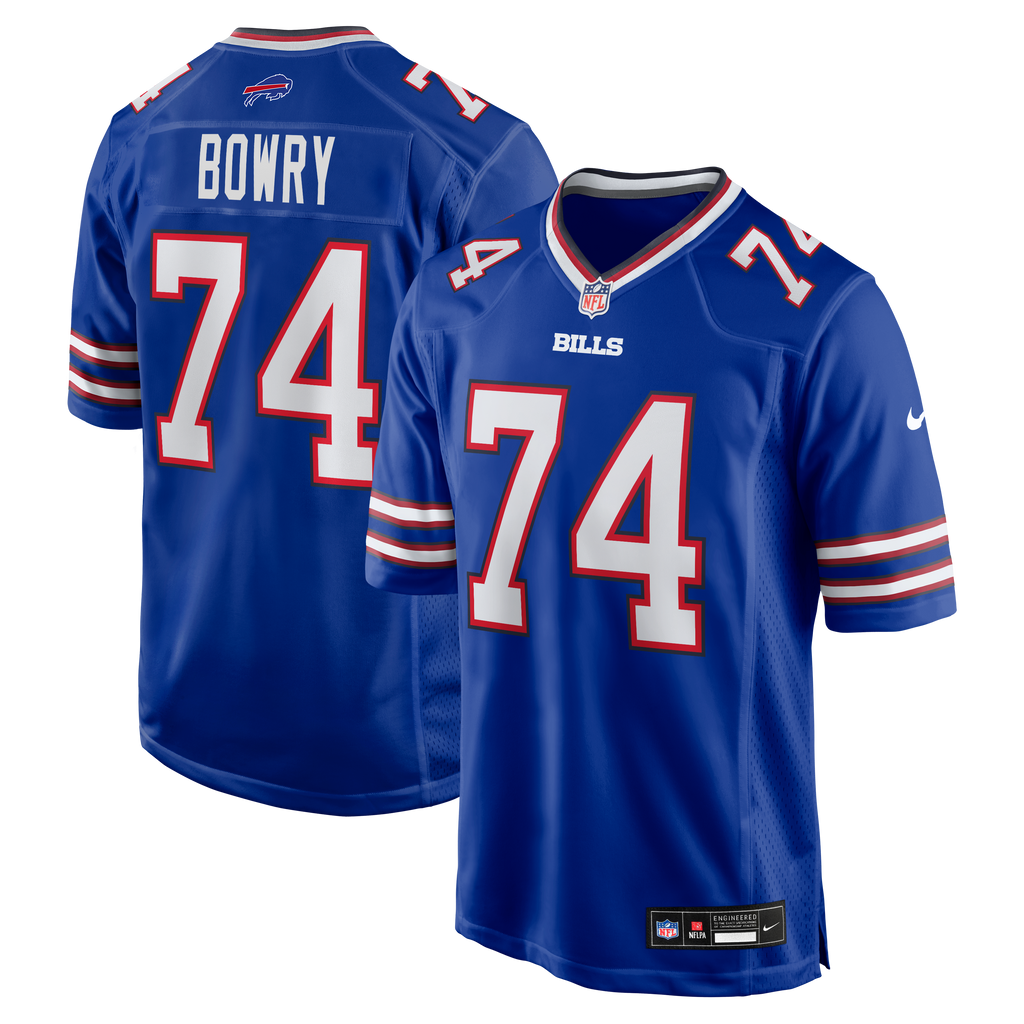 Men's Buffalo Bills Jude Bowry Nike Royal Team Game Jersey
