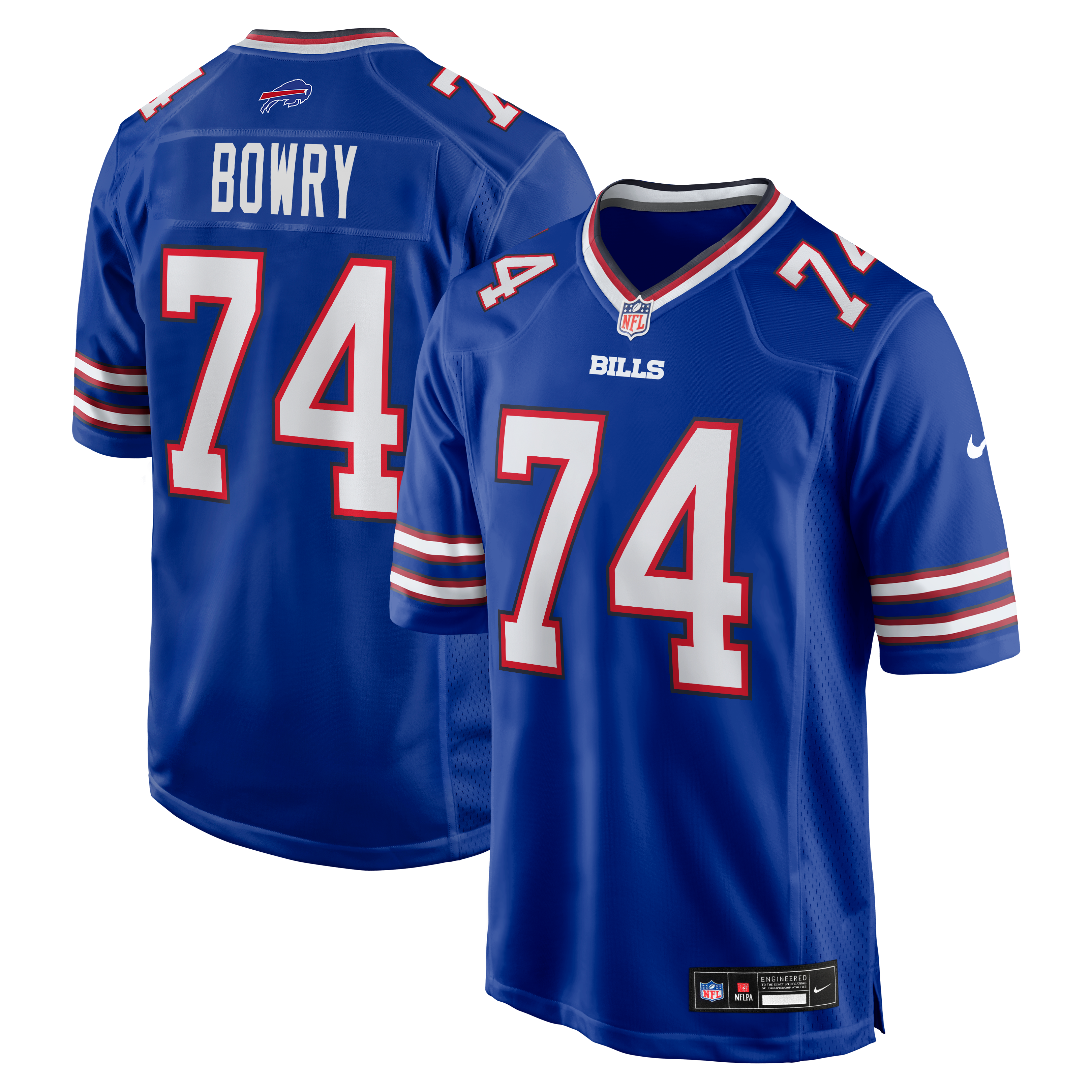 Men's Buffalo Bills Jude Bowry Nike Royal Team Game Jersey