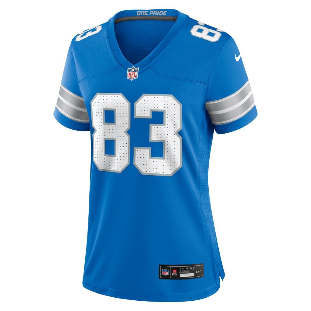Women's Detroit Lions Tyler Conklin Nike Blue Team Game Jersey