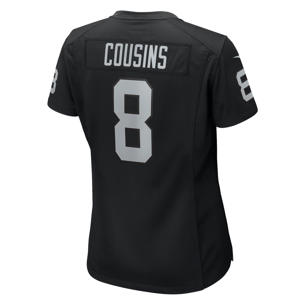 Women's Las Vegas Raiders Kirk Cousins Nike Black Team Game Jersey