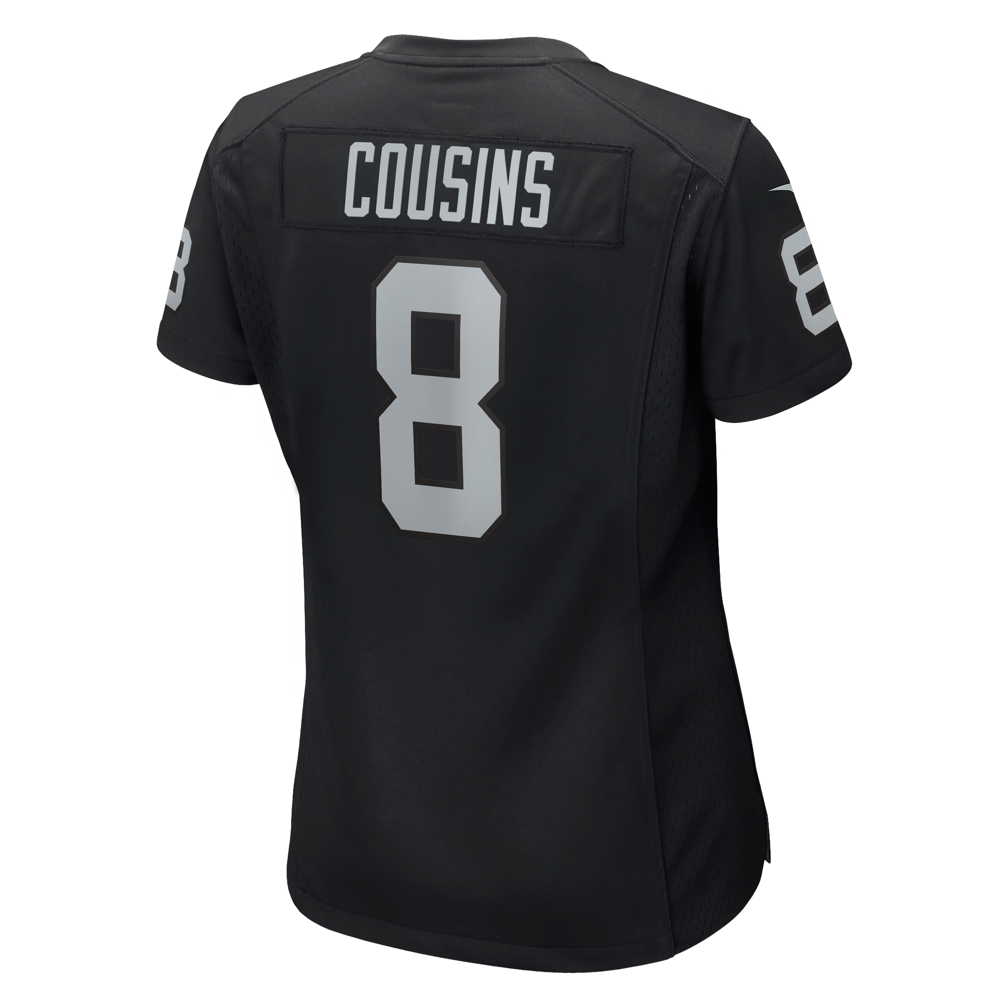 Women's Las Vegas Raiders Kirk Cousins Nike Black Team Game Jersey