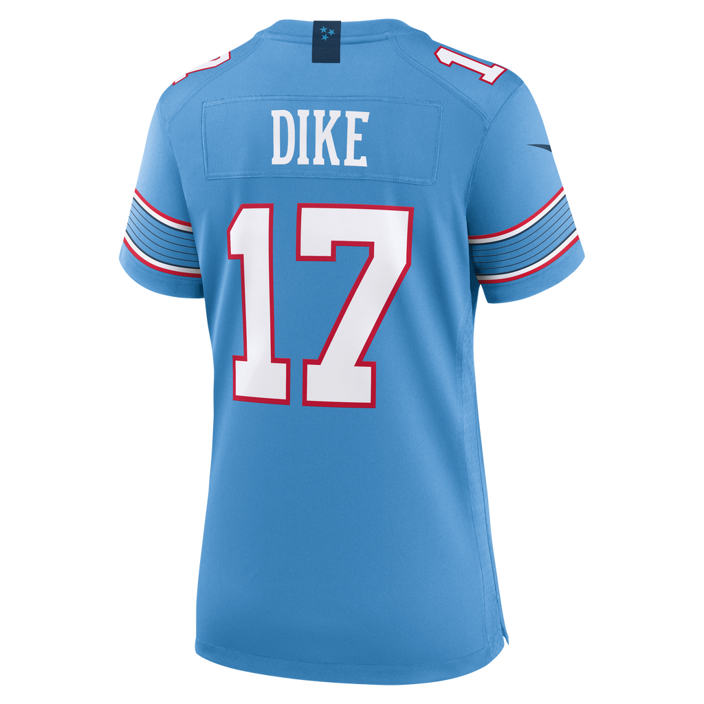 Women's Tennessee Titans Chimere Dike Nike Light Blue Team Game Jersey