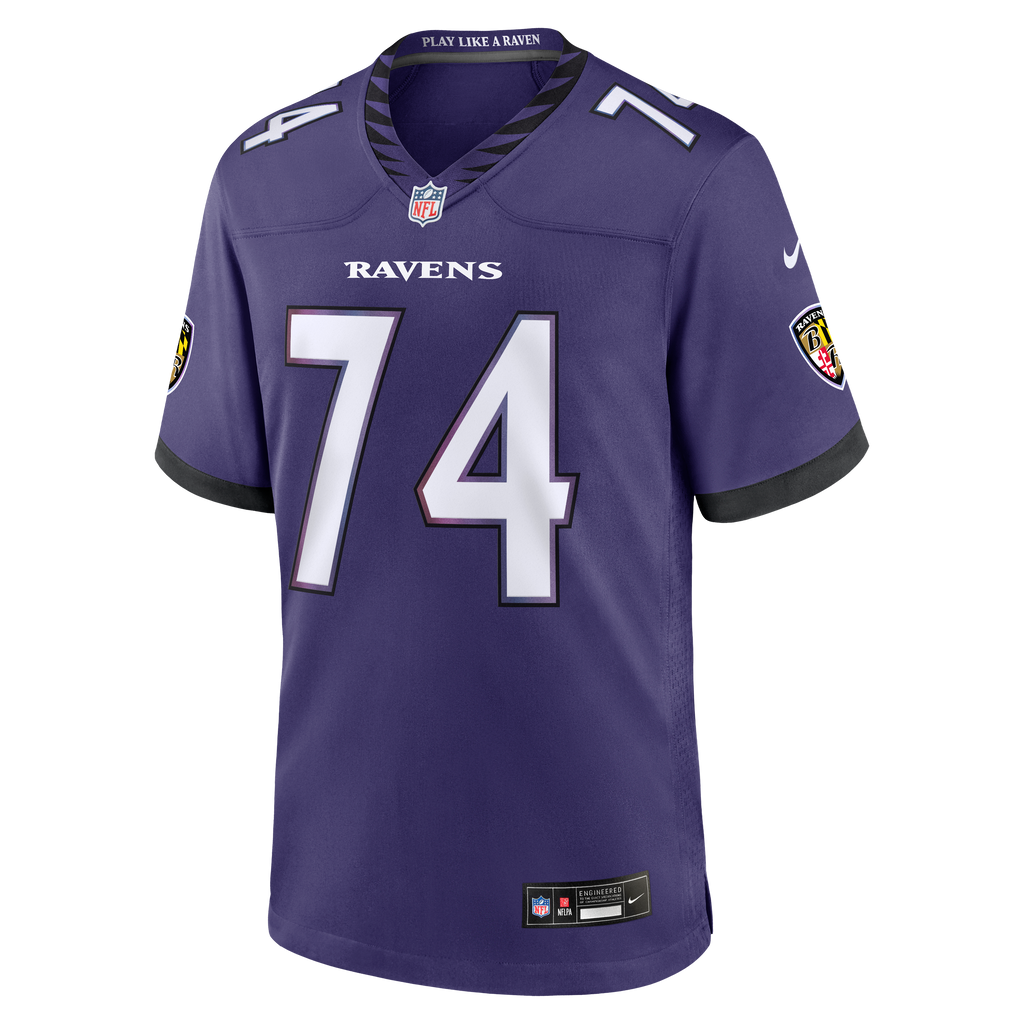 Men's Baltimore Ravens John Simpson Nike Purple Team Game Jersey