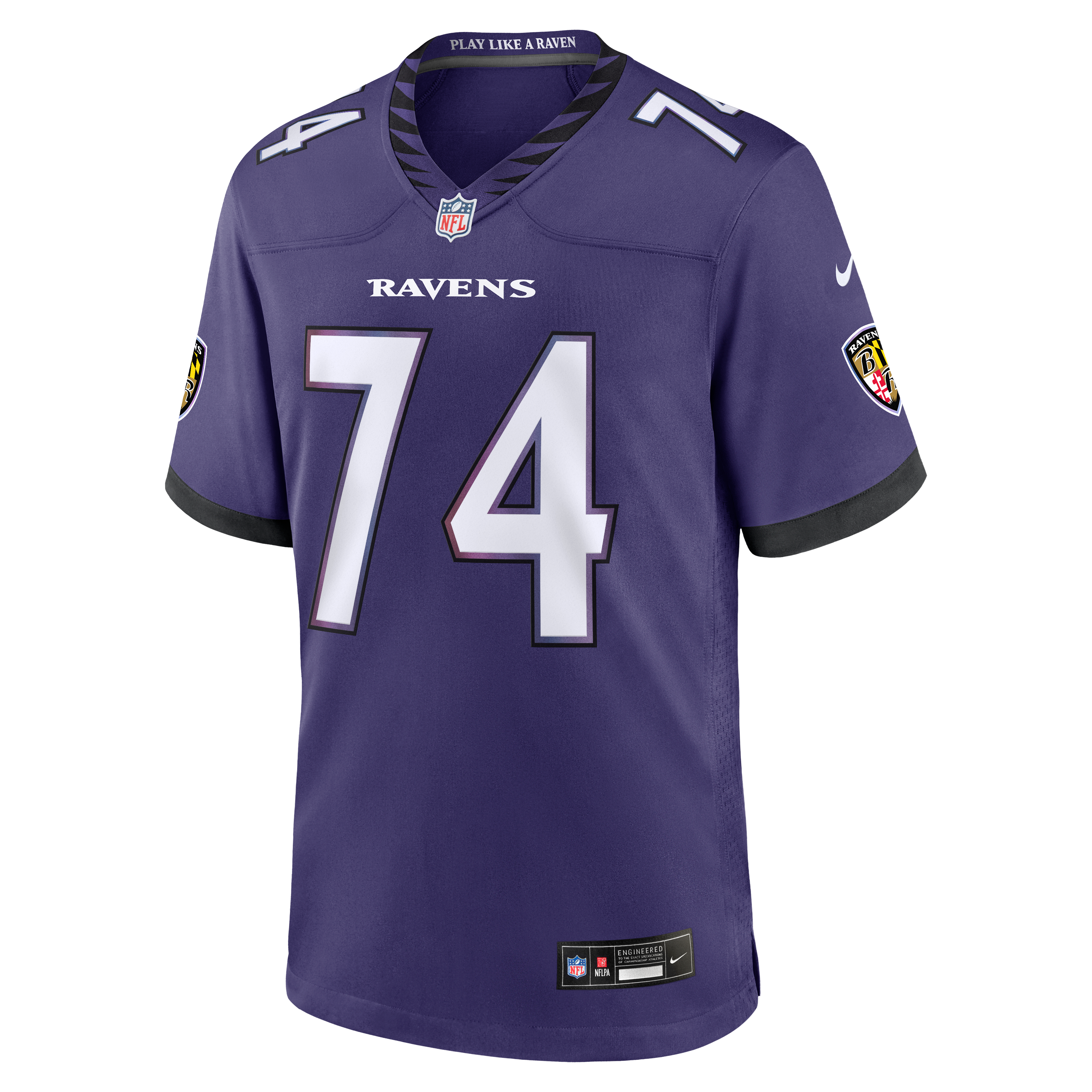 Men's Baltimore Ravens John Simpson Nike Purple Team Game Jersey