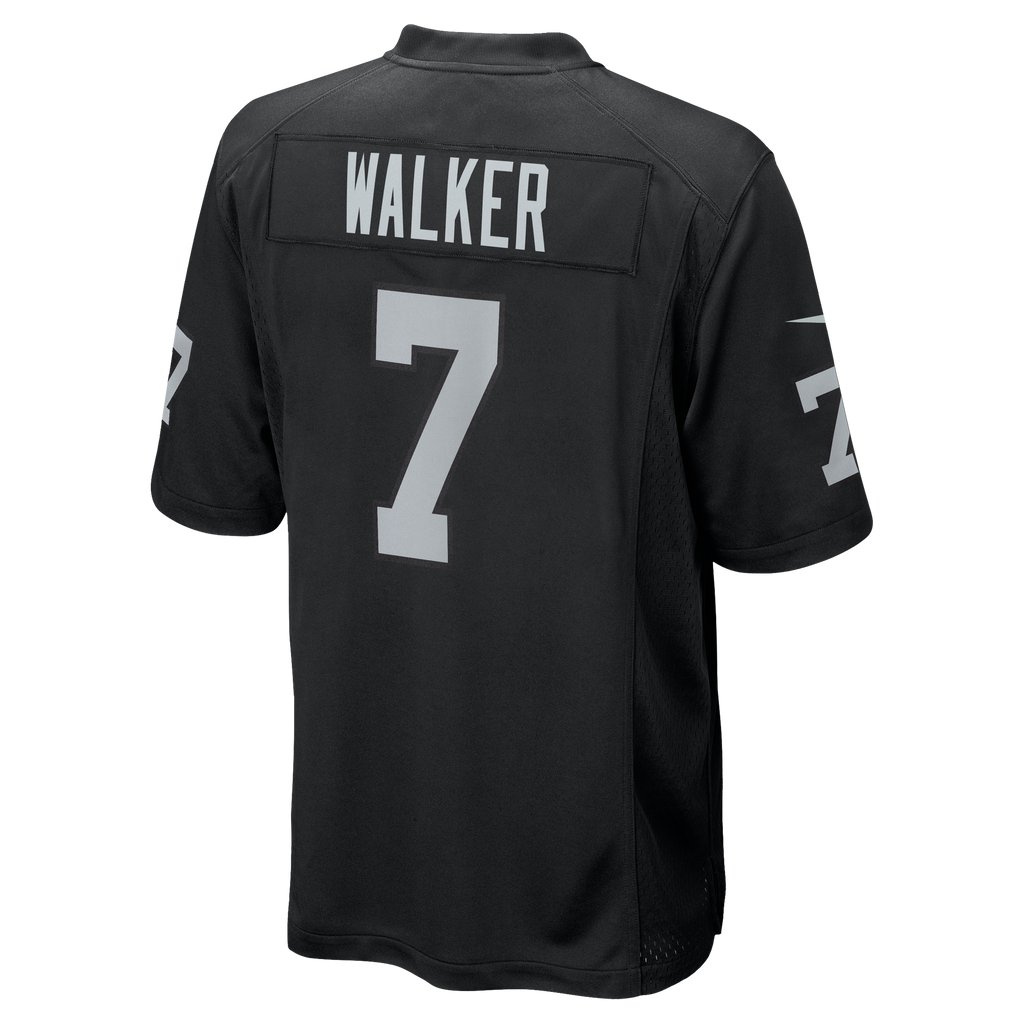 Men's Las Vegas Raiders Quay Walker Nike Black Team Game Jersey