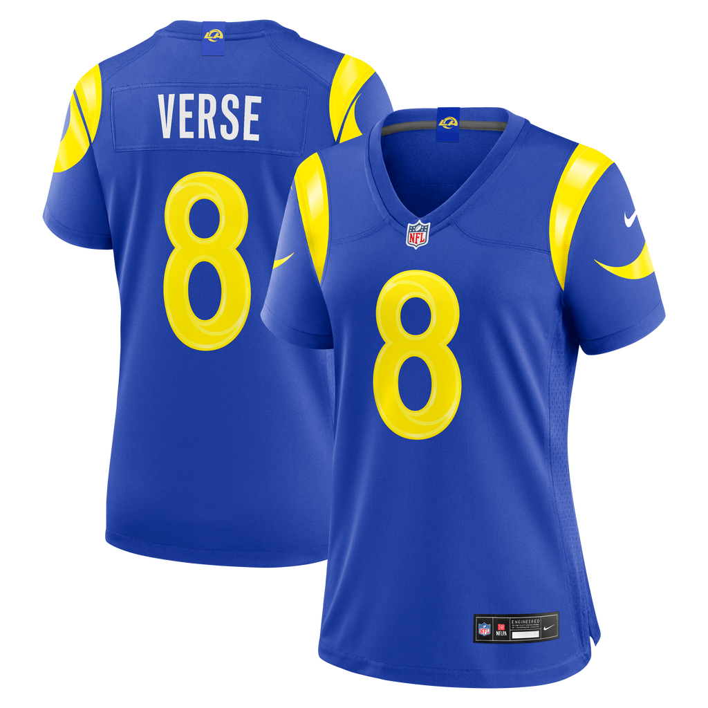 Women's Los Angeles Rams Jared Verse Nike Royal Game Jersey