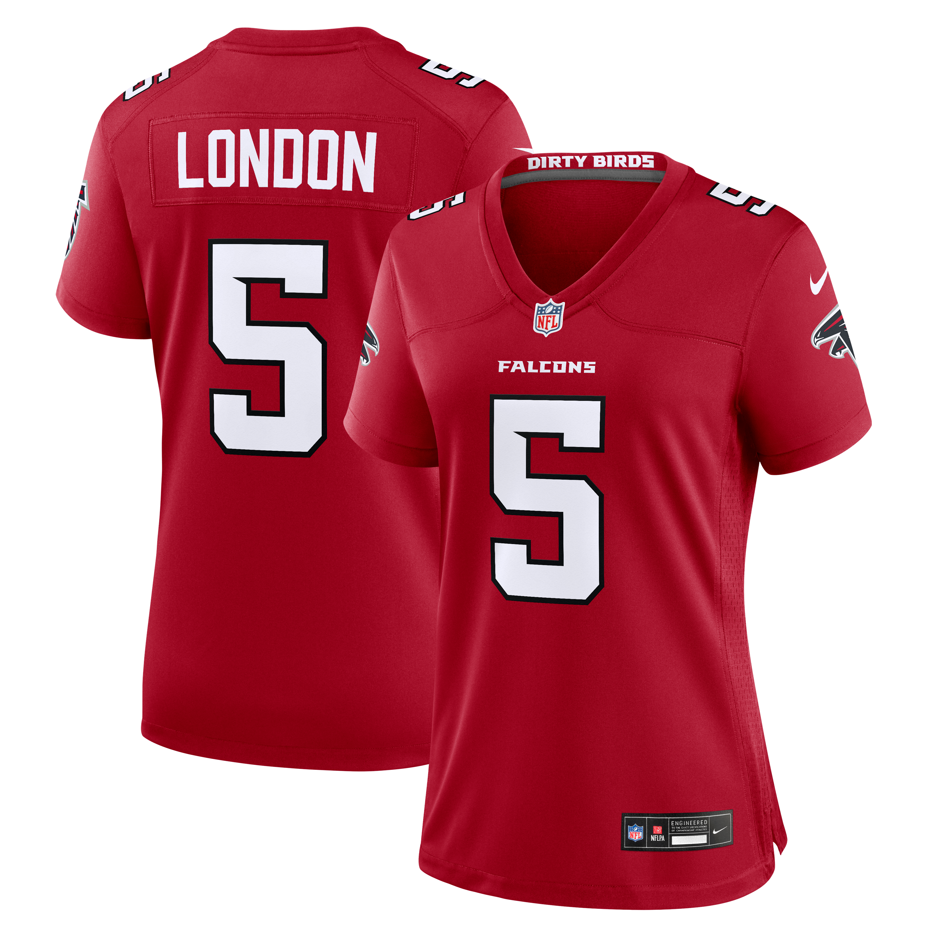 Women's Atlanta Falcons Drake London Nike Red Game Jersey