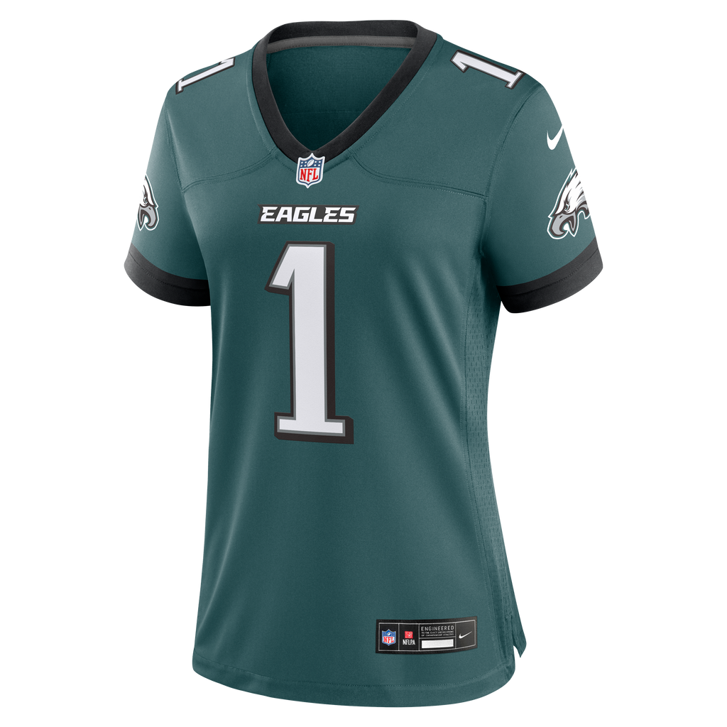 Women's Philadelphia Eagles Jalen Hurts Nike Midnight Green Team Game Jersey