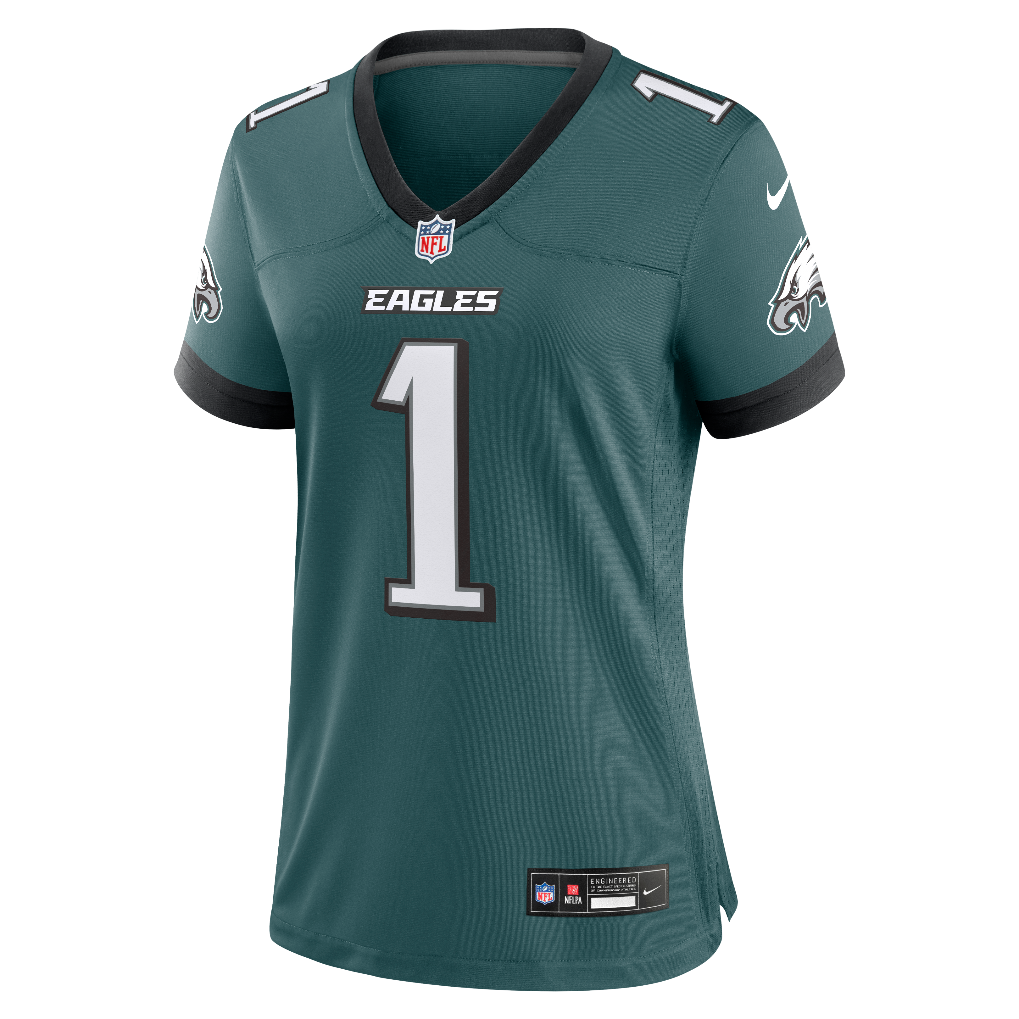 Women's Philadelphia Eagles Jalen Hurts Nike Midnight Green Team Game Jersey