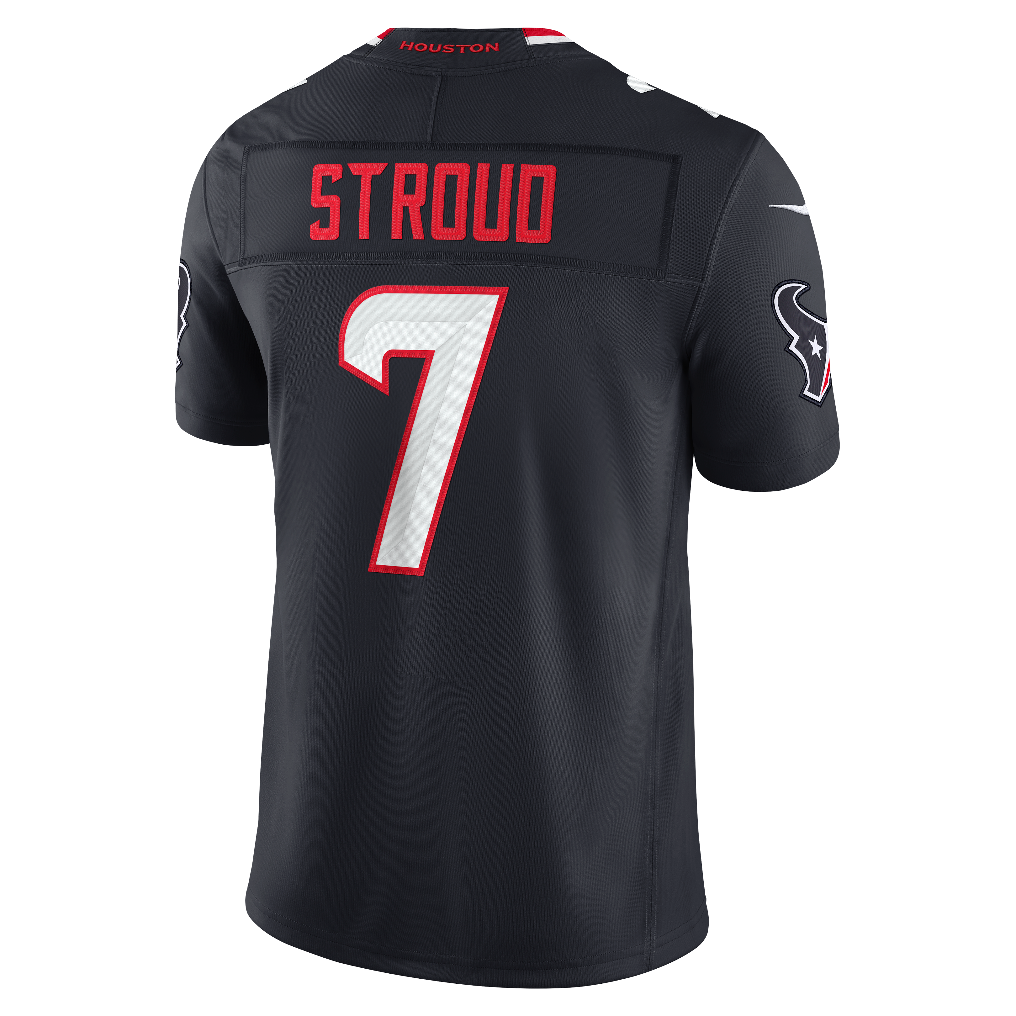 Men's Houston Texans Cj Stroud Nike Navy Team Vapor Fuse Stitched Limited Jersey