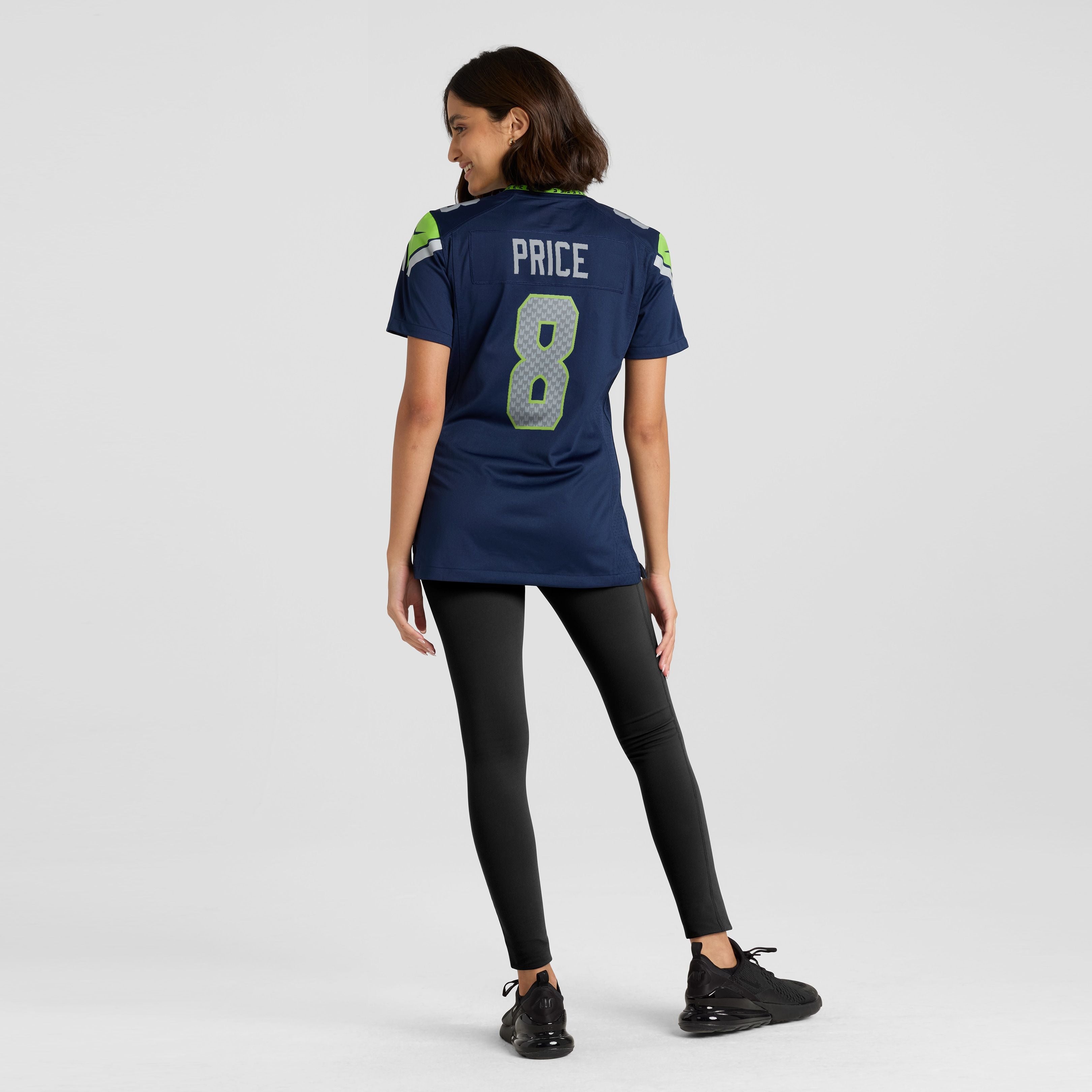Women's Seattle Seahawks Jadarian Price Nike College Navy Team Game Jersey