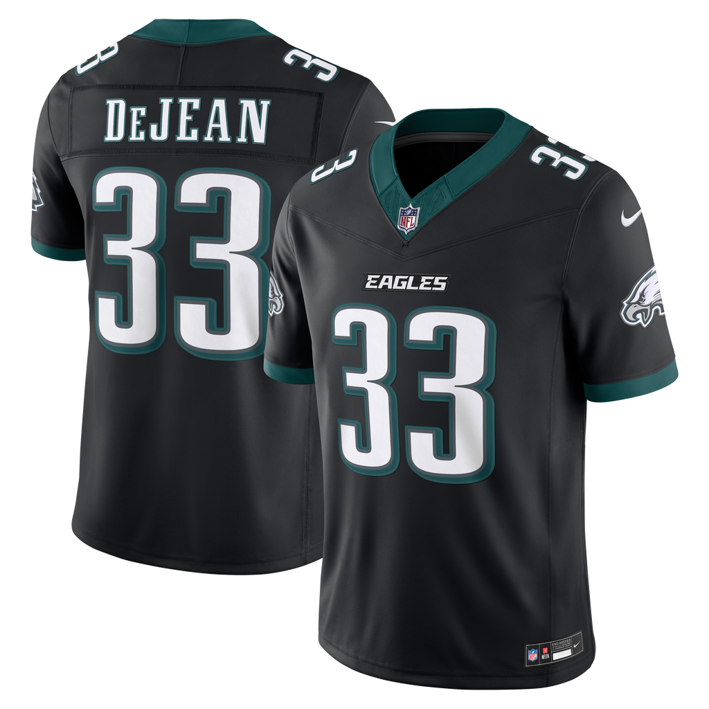 Men's Philadelphia Eagles Cooper Dejean Nike Black Alternate Vapor Fuse Stitched Limited Jersey