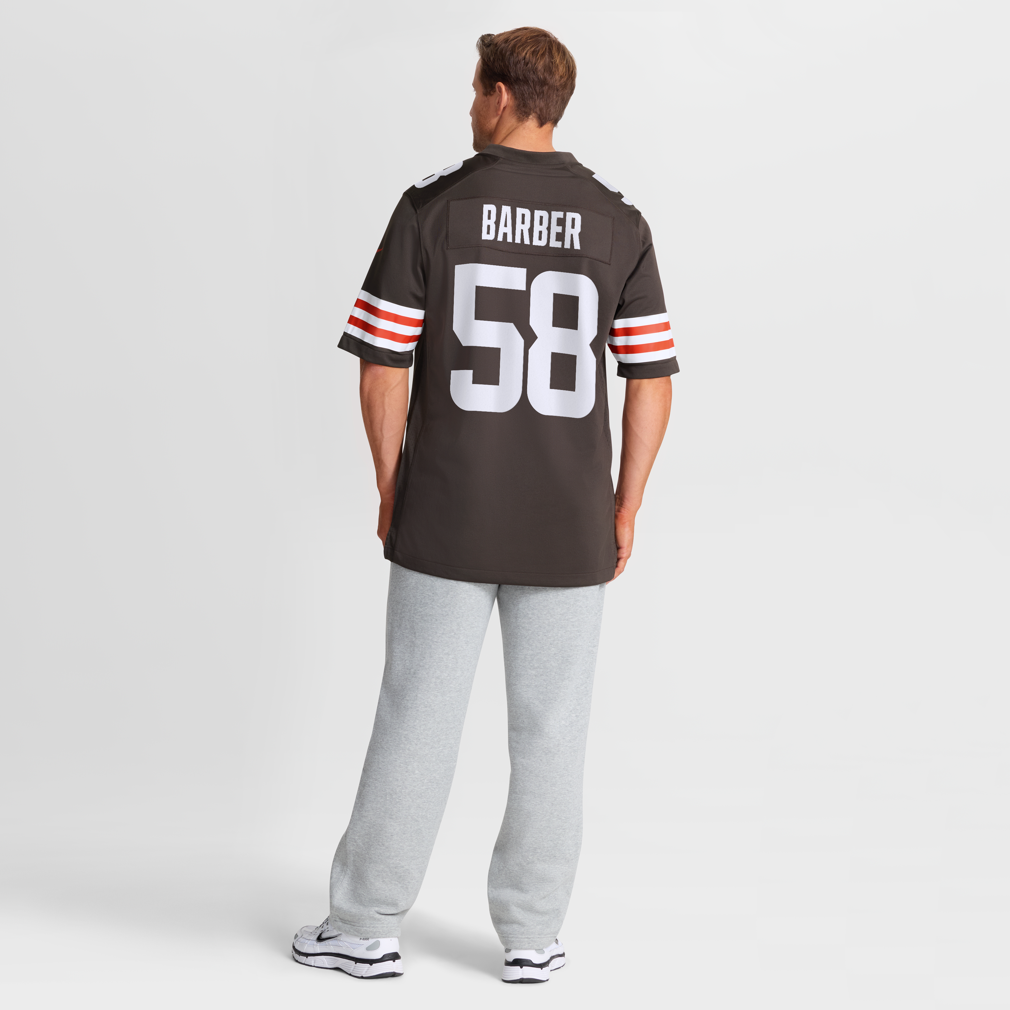 Men's Cleveland Browns Austin Barber Nike Brown Team Game Jersey