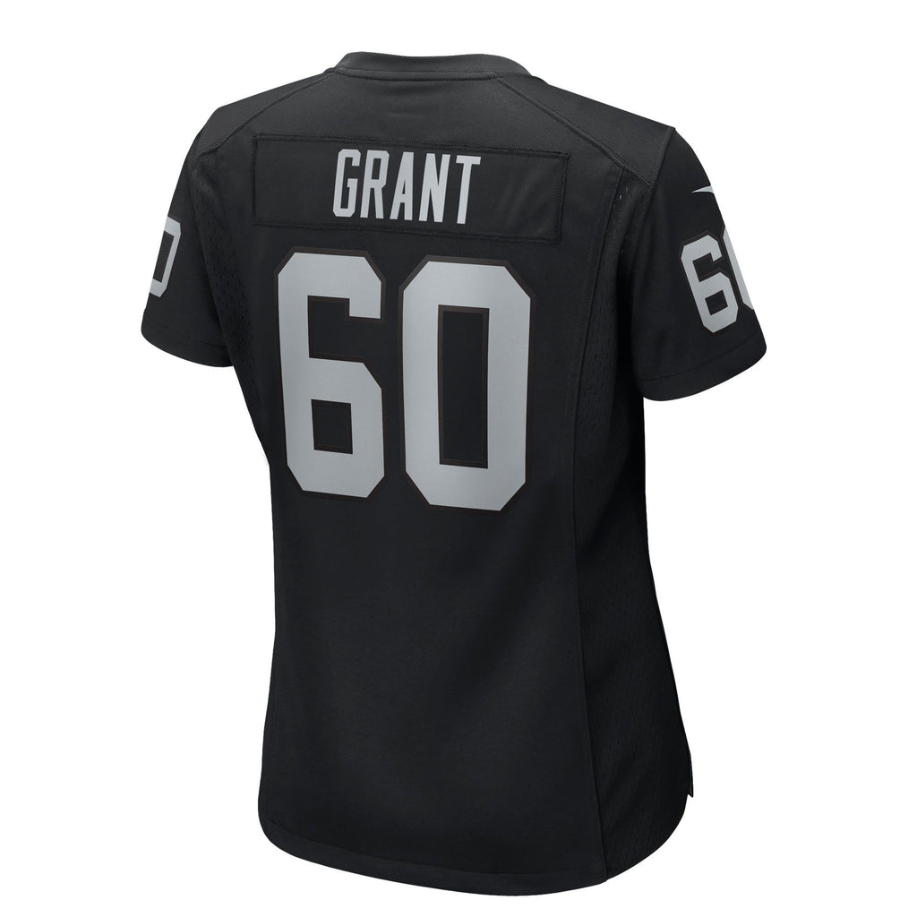 Women's Las Vegas Raiders Charles Grant Nike Black Team Game Jersey