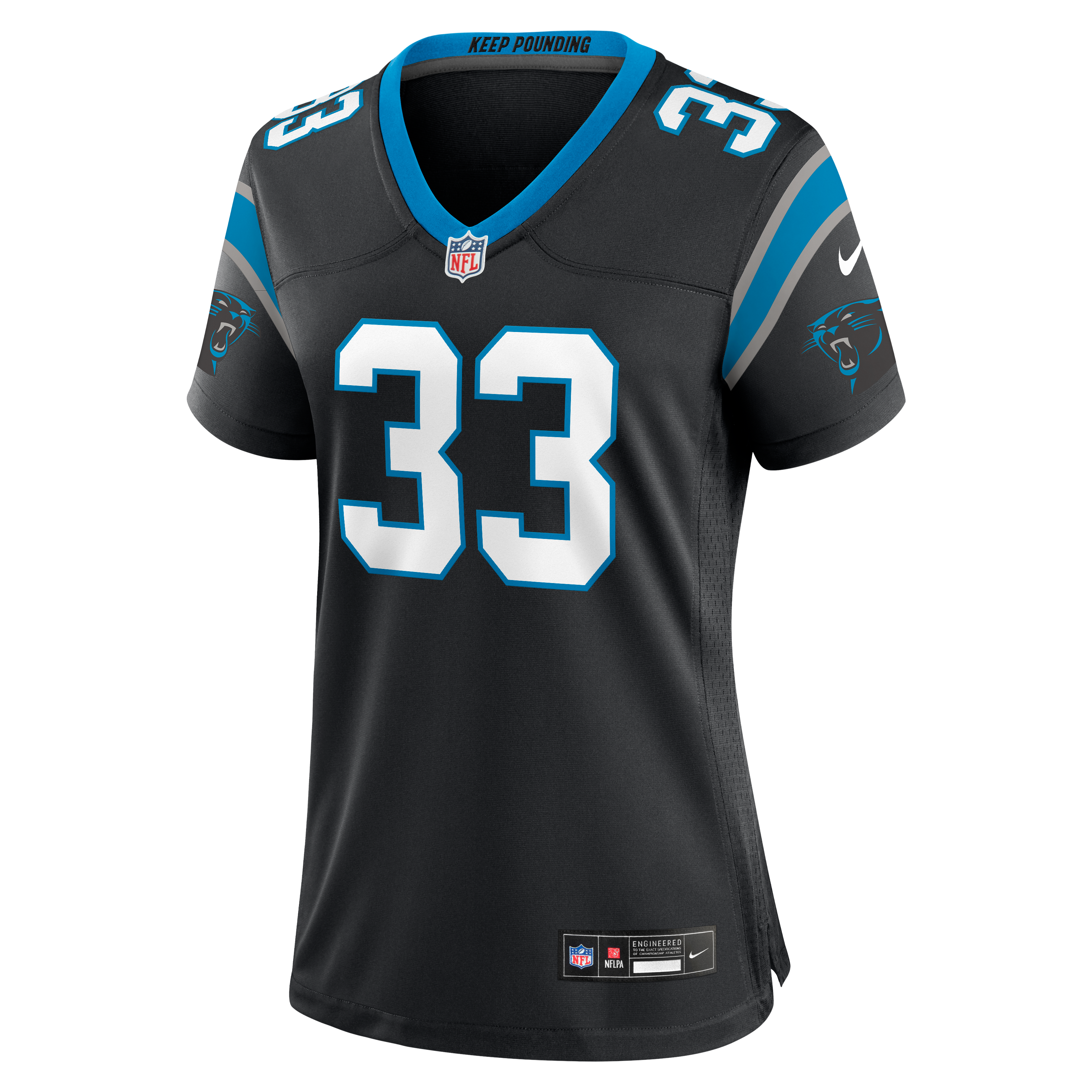Women's Carolina Panthers Robert Rochell Nike Black Team Game Jersey