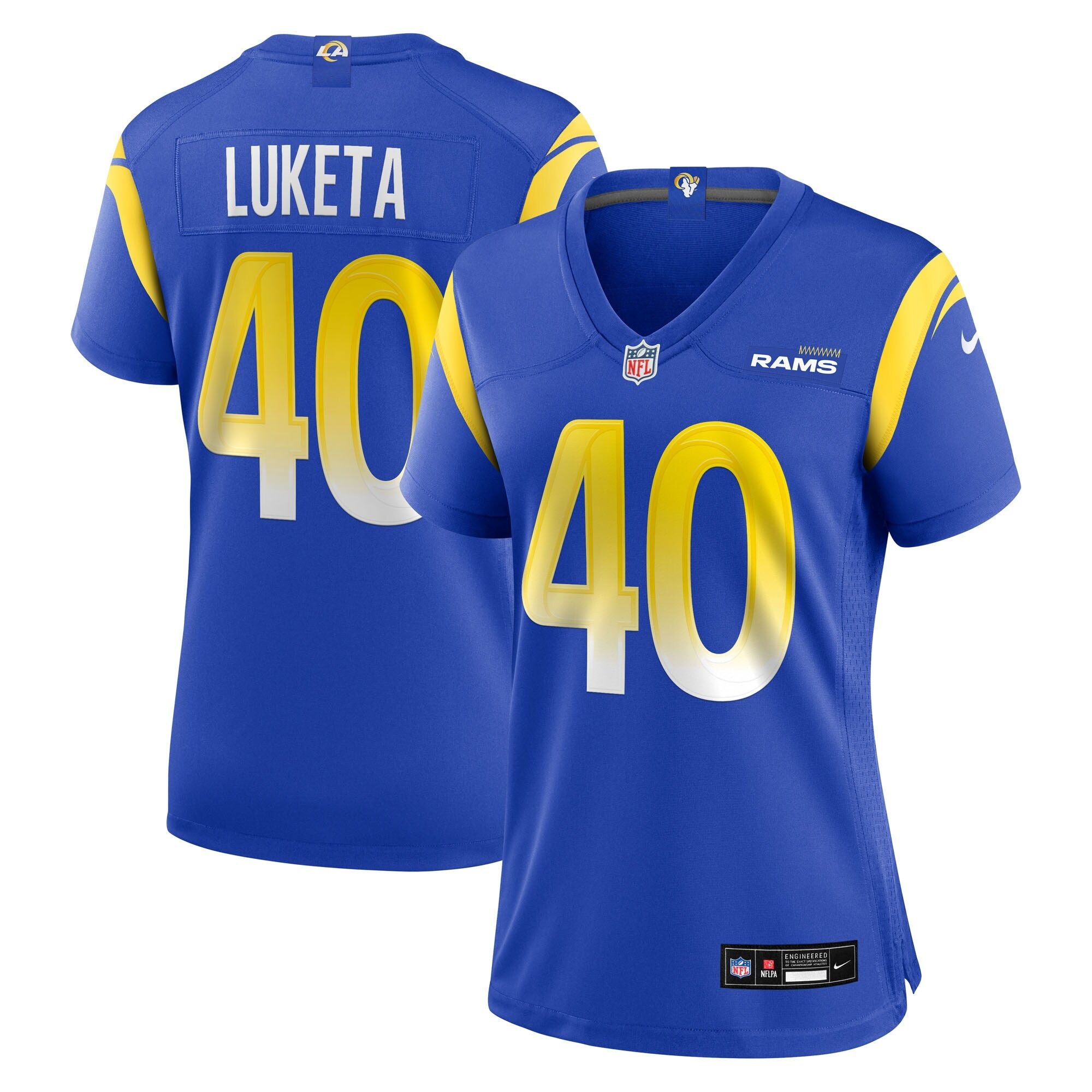 Women's Los Angeles Rams Jesse Luketa Nike Royal Team Game Jersey