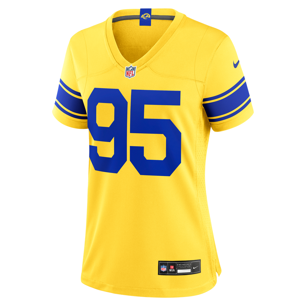 Women's Los Angeles Rams Myles Garrett Nike Classic Sol Game Jersey