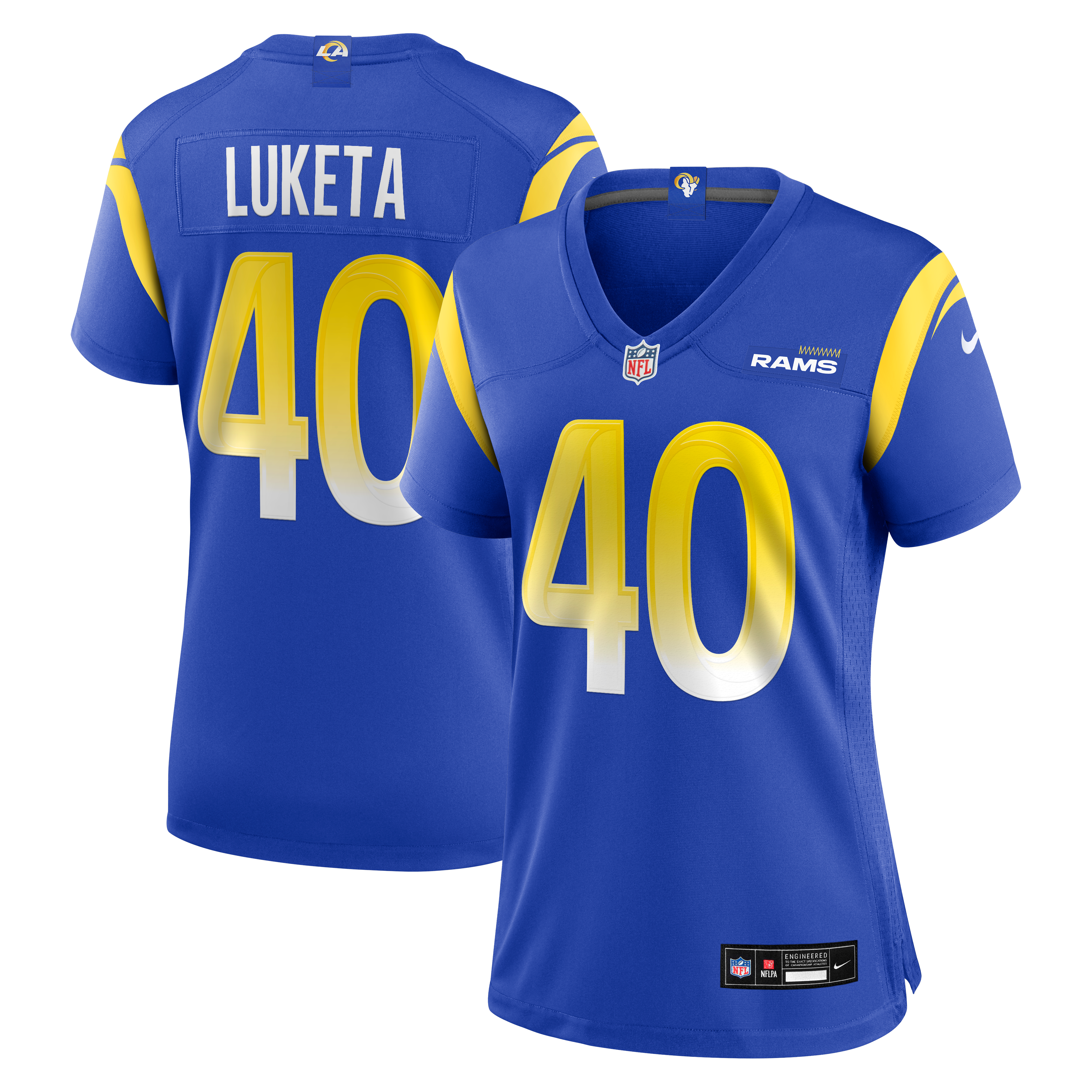 Women's Los Angeles Rams Jesse Luketa Nike Royal Team Game Jersey