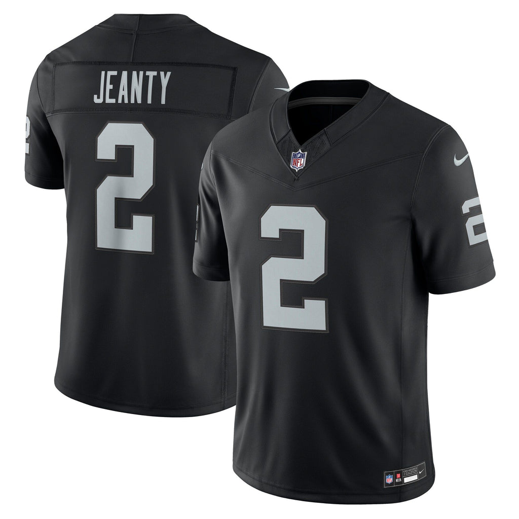 Men's Las Vegas Raiders Ashton Jeanty Nike Black Team Vapor Fuse Stitched Limited Jersey