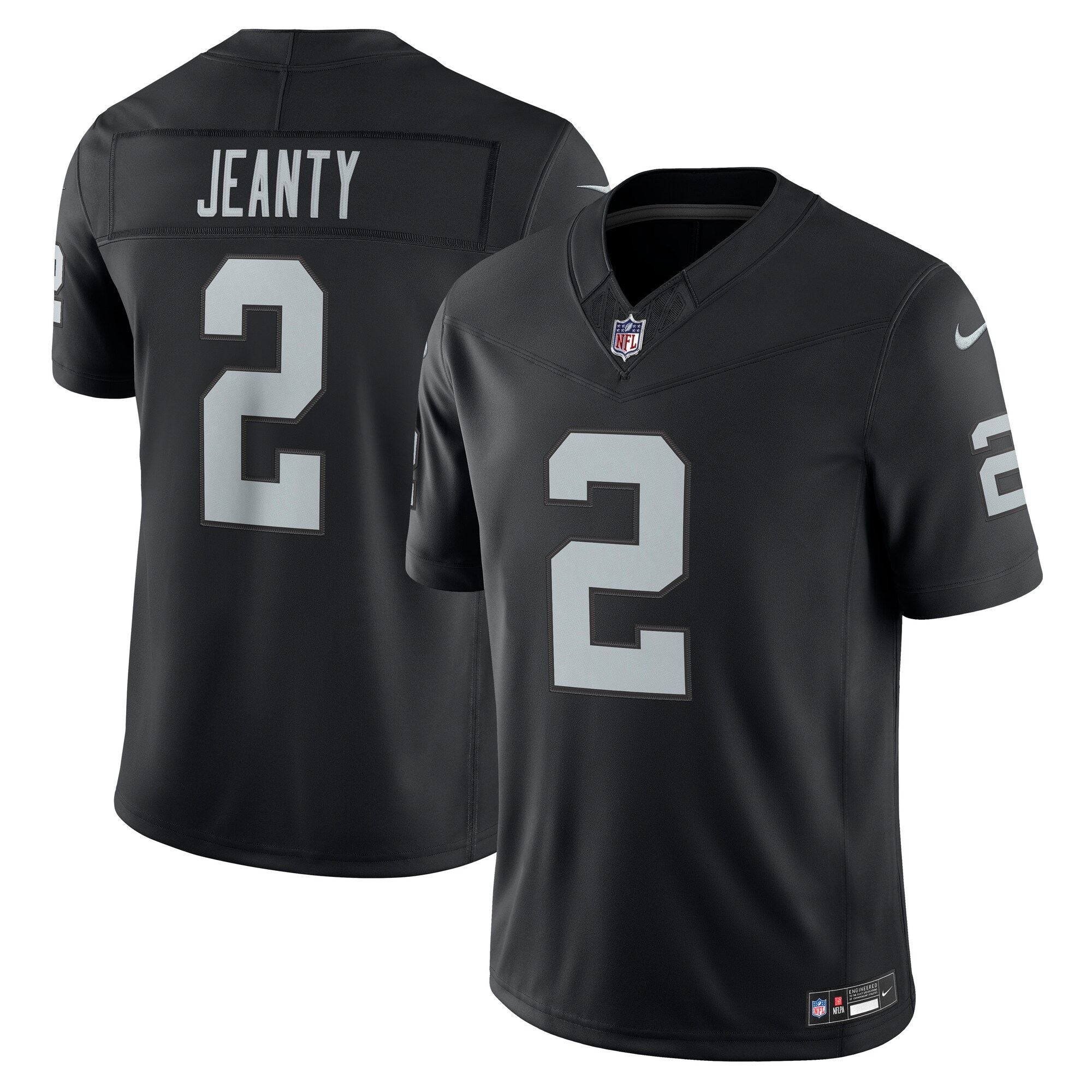 Men's Las Vegas Raiders Ashton Jeanty Nike Black Team Vapor Fuse Stitched Limited Jersey