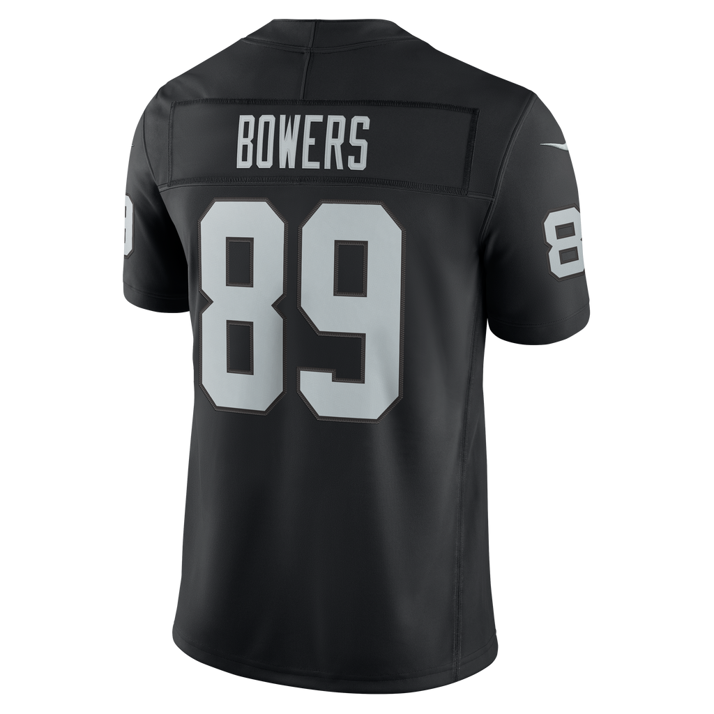Men's Las Vegas Raiders Brock Bowers Nike Black Team Vapor Fuse Stitched Limited Jersey