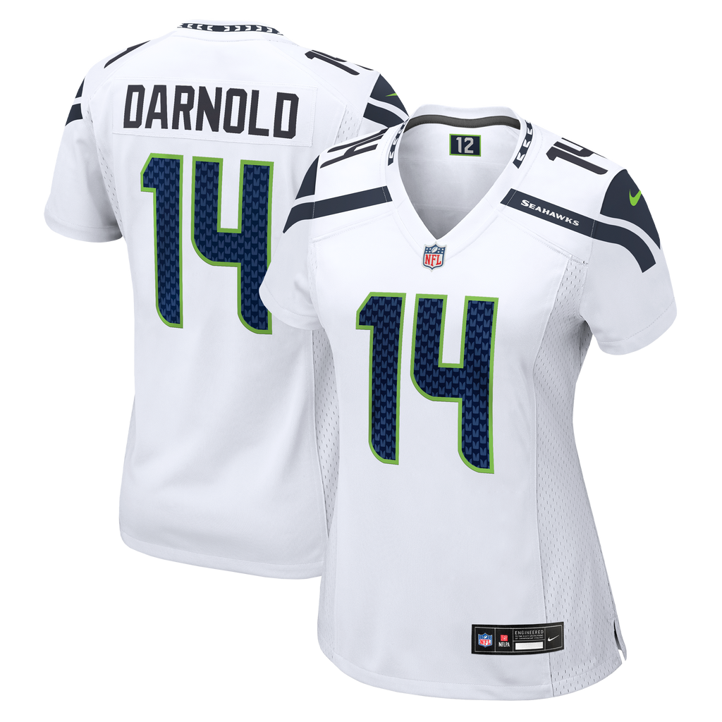 Women's Seattle Seahawks Sam Darnold Nike White Game Jersey
