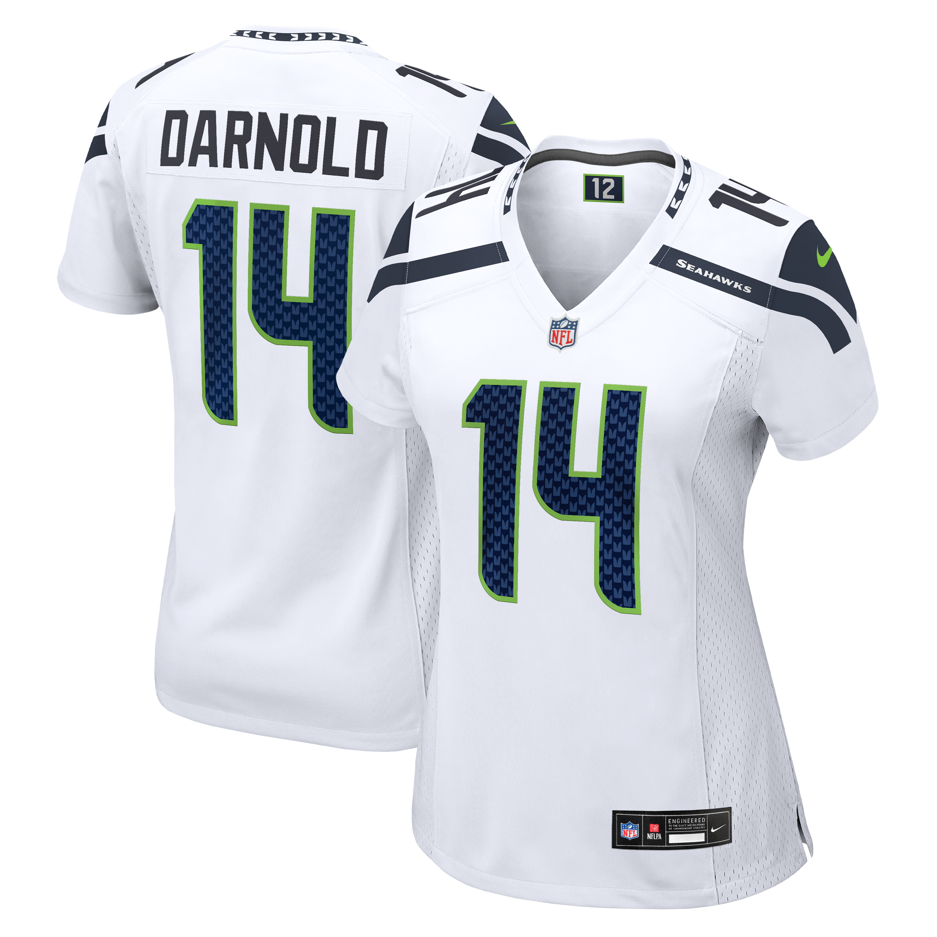 Women's Seattle Seahawks Sam Darnold Nike White Game Jersey